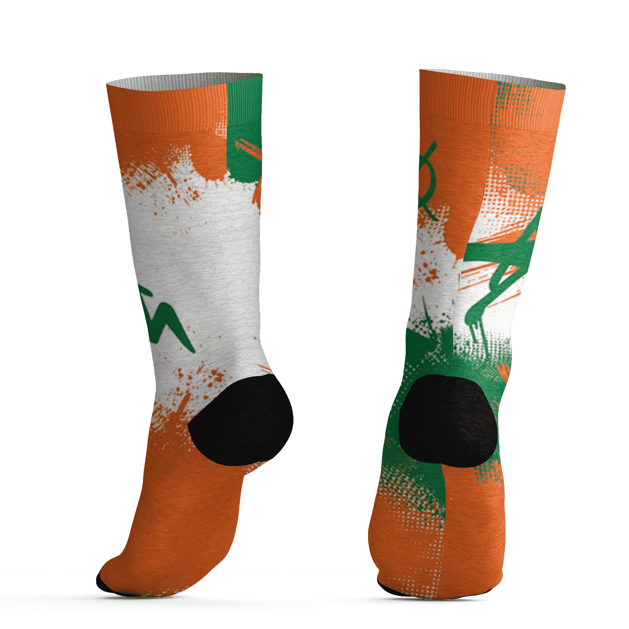 AJ 5 MAM Hurricanes Socks Match BER GOTEM 3D All-Over Print - NastyJamz