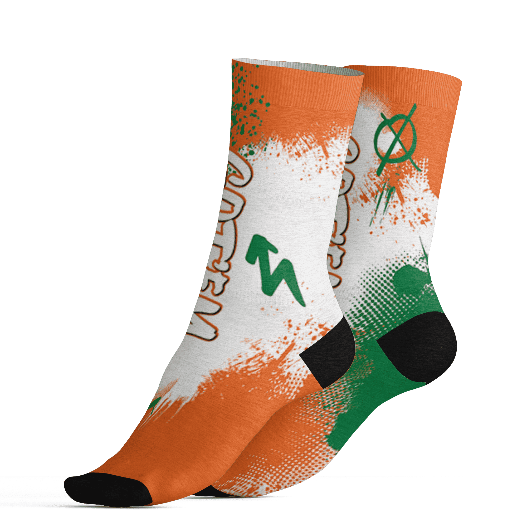 AJ 5 MAM Hurricanes Socks Match BER GOTEM 3D All-Over Print - NastyJamz