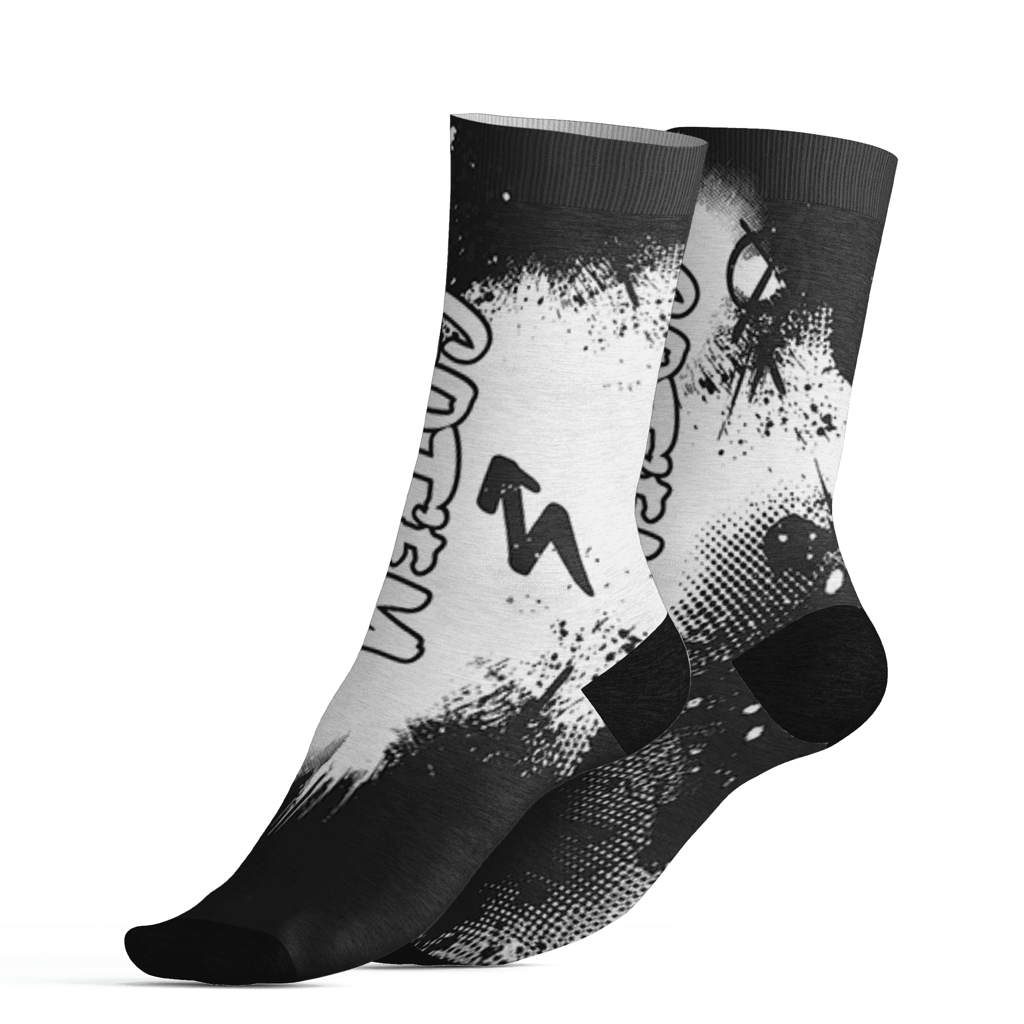 AJ 6 Reverse Oreo Socks Match BER GOTEM 3D All-Over Print - NastyJamz