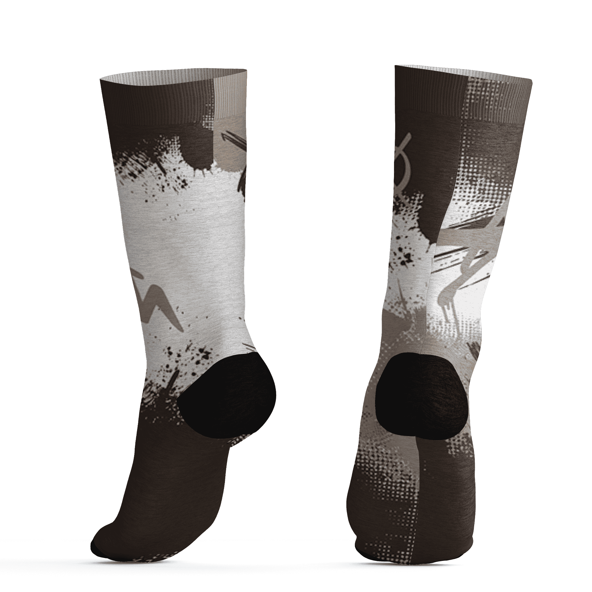 Dunk Low Baroque Brown Socks Match BER GOTEM 3D All-Over Print - NastyJamz