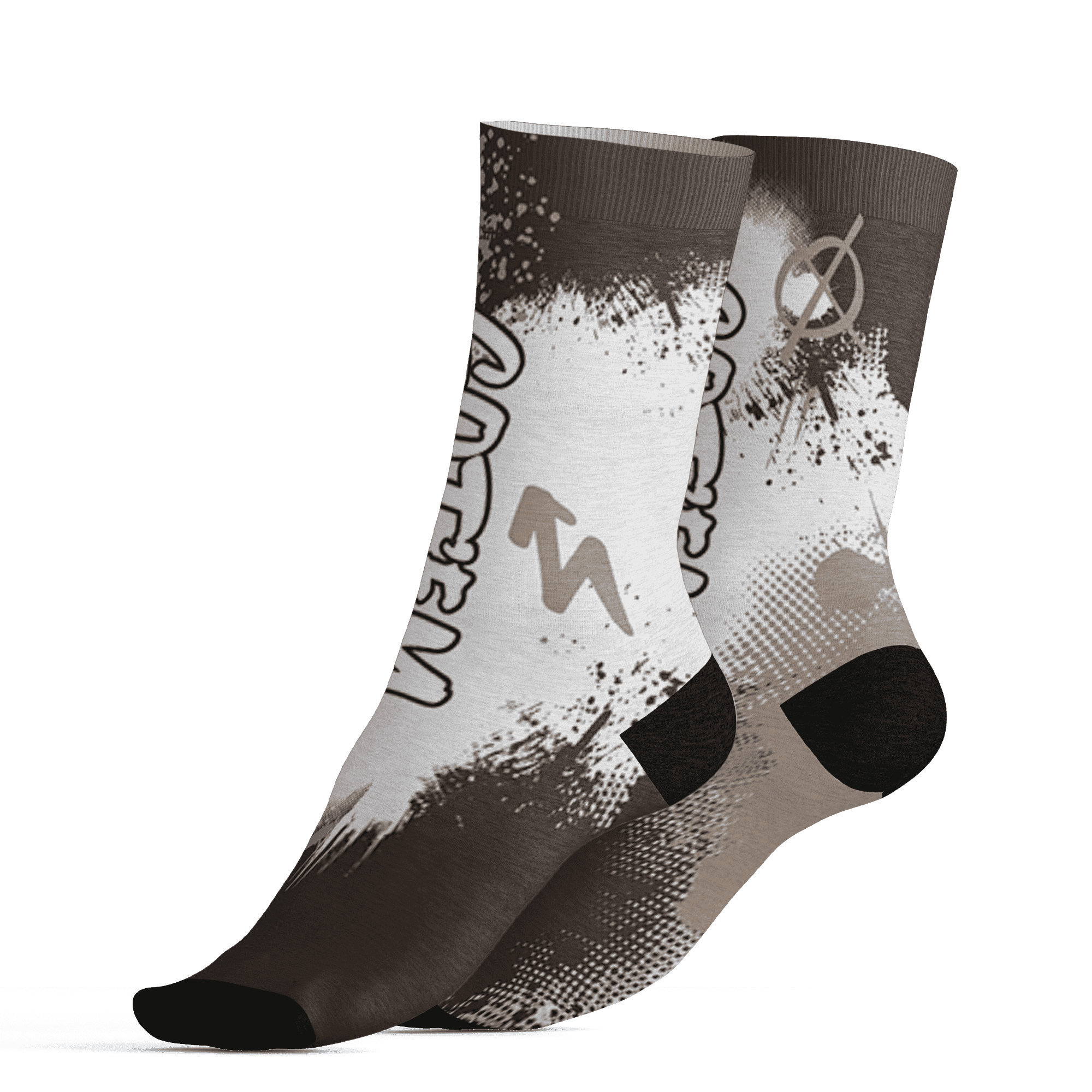 Dunk Low Baroque Brown Socks Match BER GOTEM 3D All-Over Print - NastyJamz