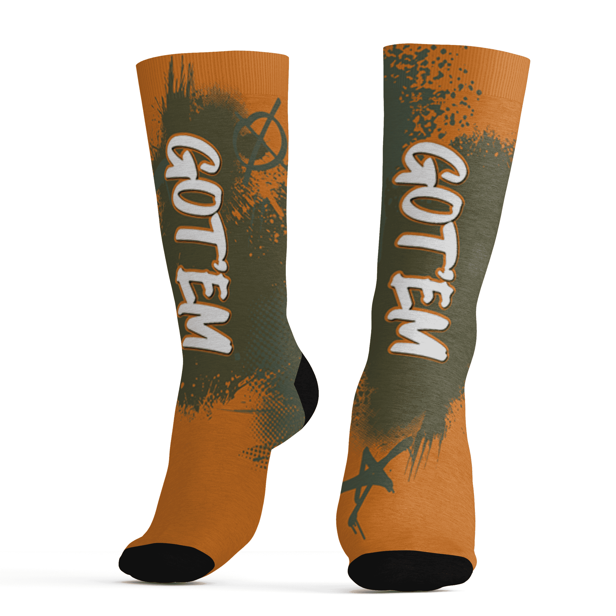 Olive 5s Socks Match BER GOTEM 3D All-Over Print - NastyJamz