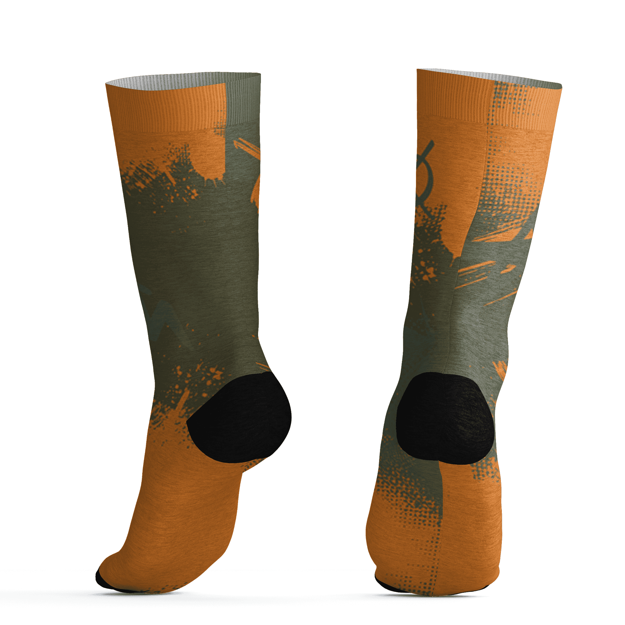 Olive 5s Socks Match BER GOTEM 3D All-Over Print - NastyJamz