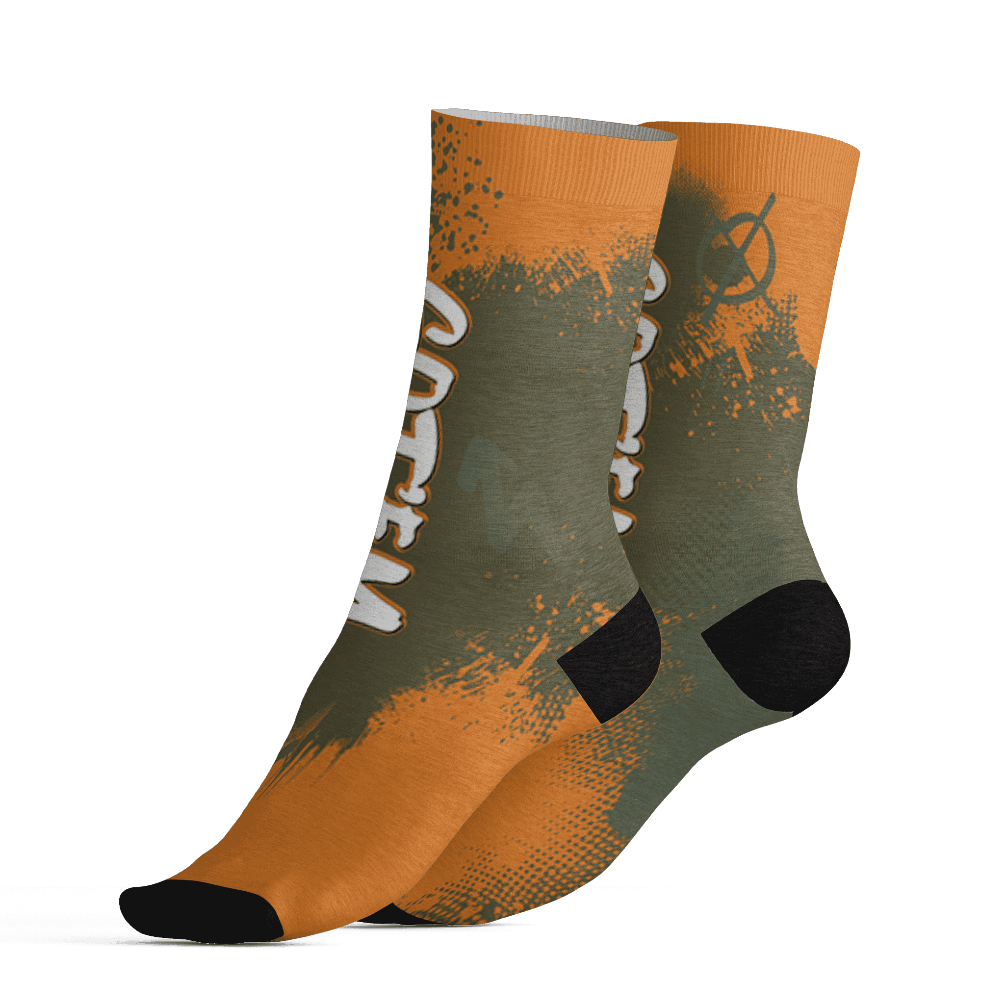 Olive 5s Socks Match BER GOTEM 3D All-Over Print - NastyJamz