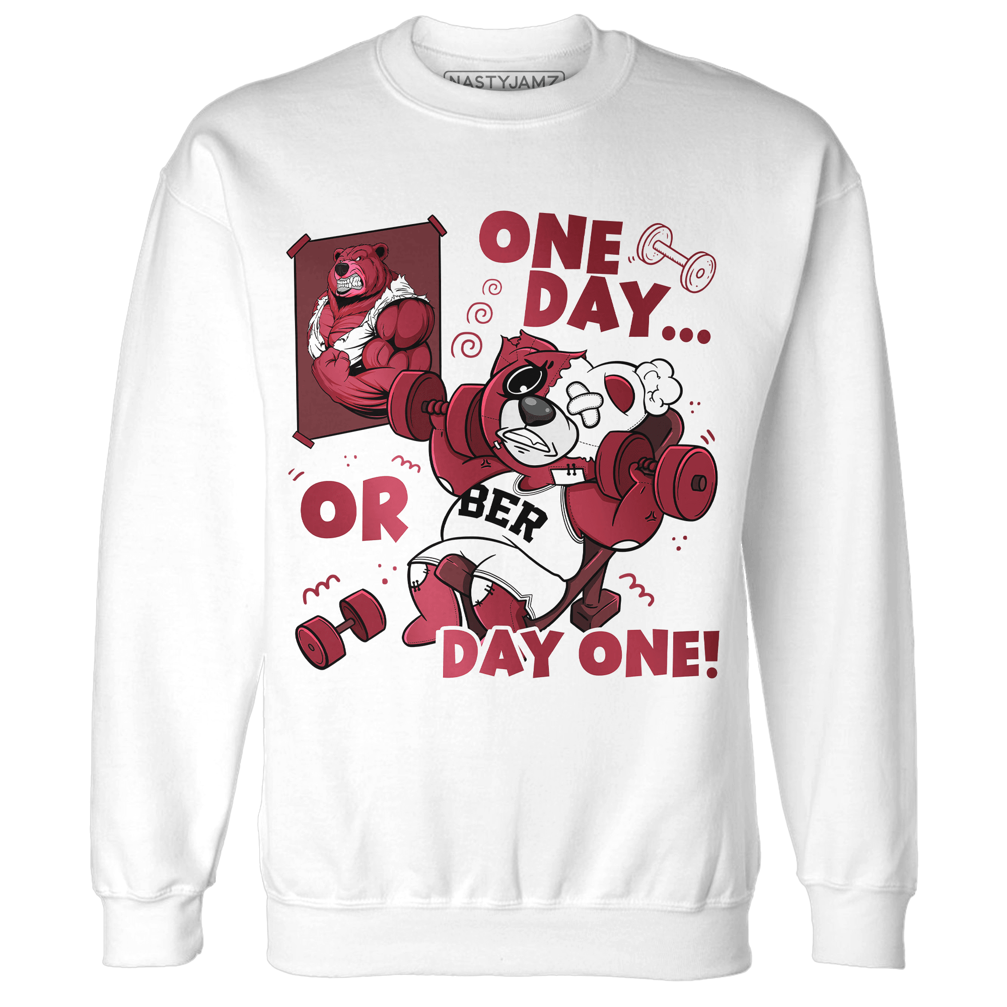 High 85 Metallic Burgundy 1s Sweatshirt Match BER Gymmer - NastyJamz