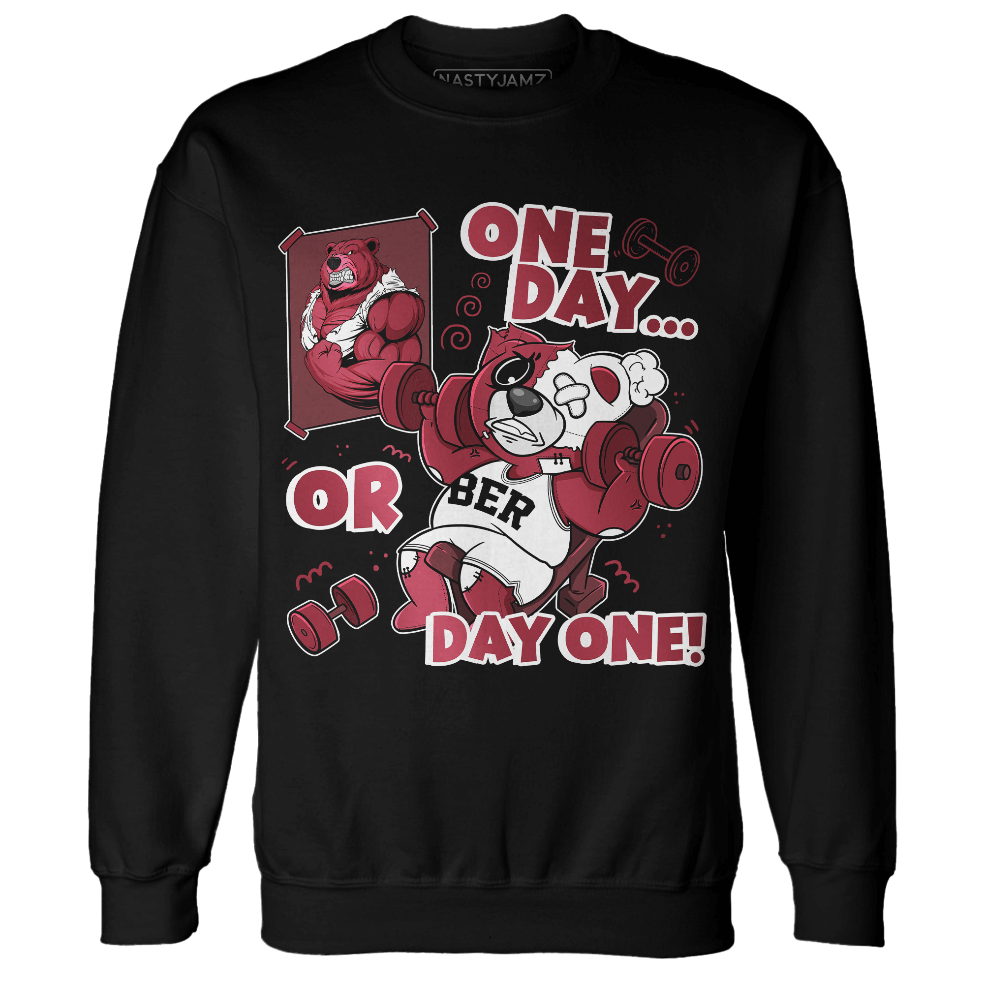 High 85 Metallic Burgundy 1s Sweatshirt Match BER Gymmer - NastyJamz