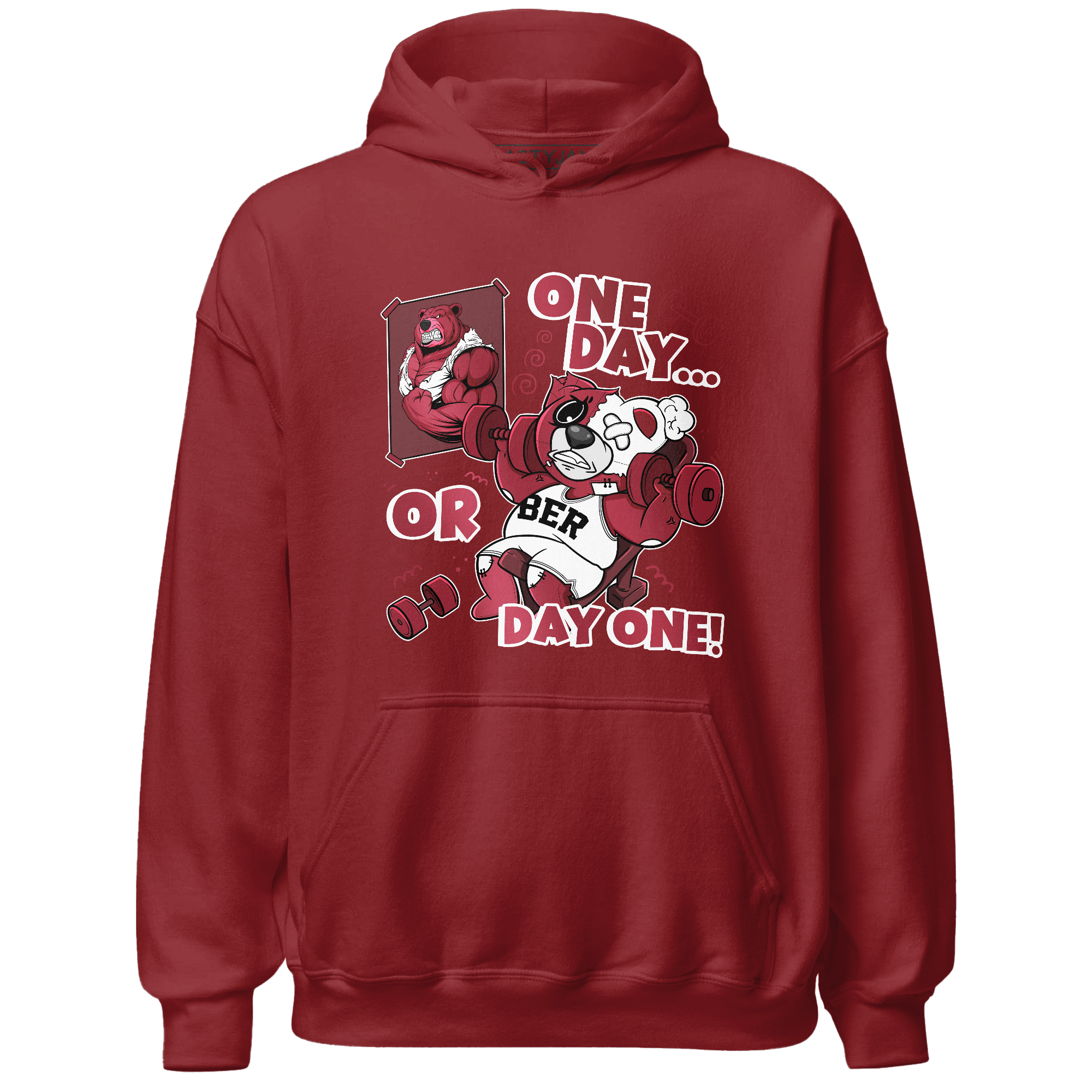 High 85 Metallic Burgundy 1s Hoodie Match BER Gymmer - NastyJamz
