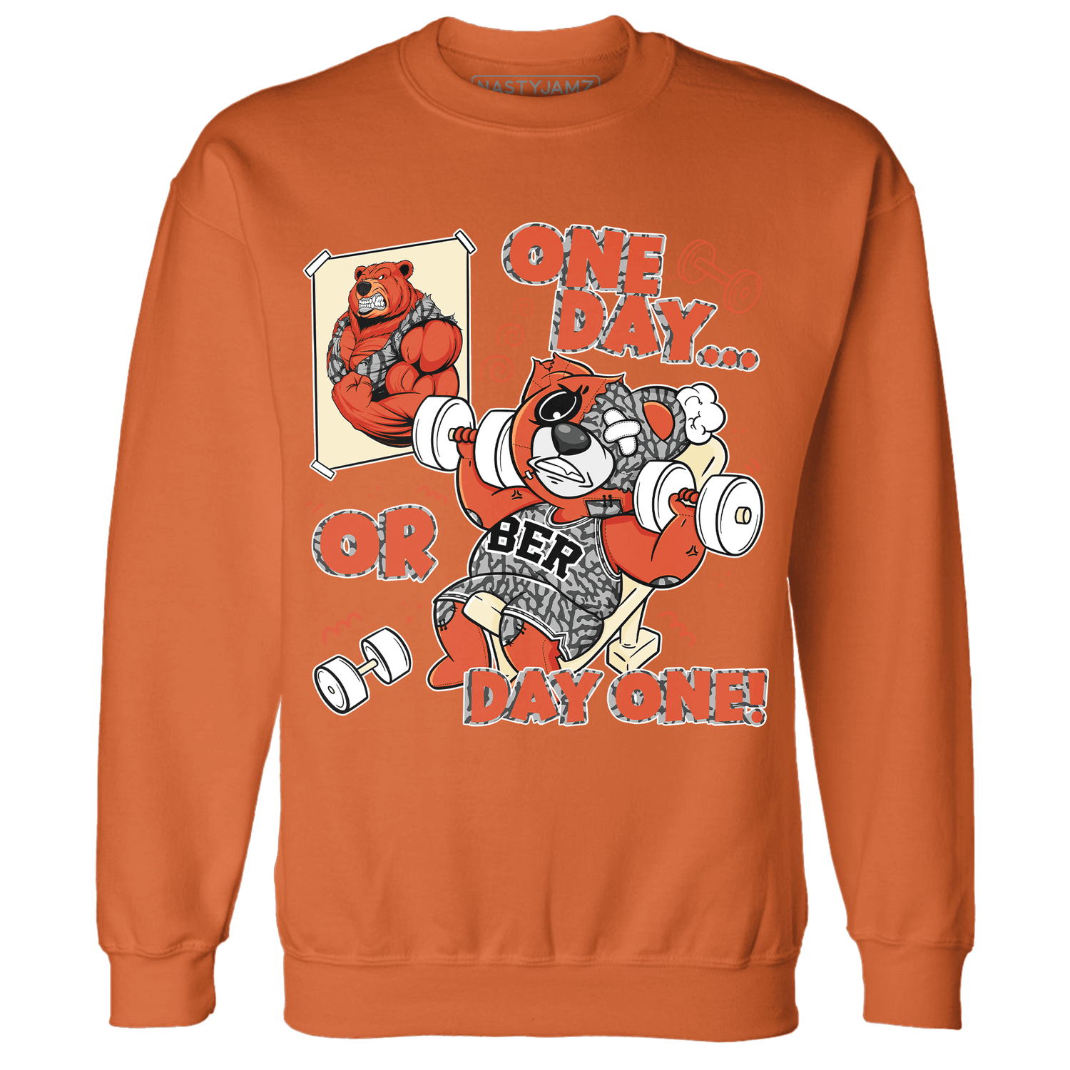 Georgia Peach 3s Sweatshirt Match BER Gymmer - NastyJamz