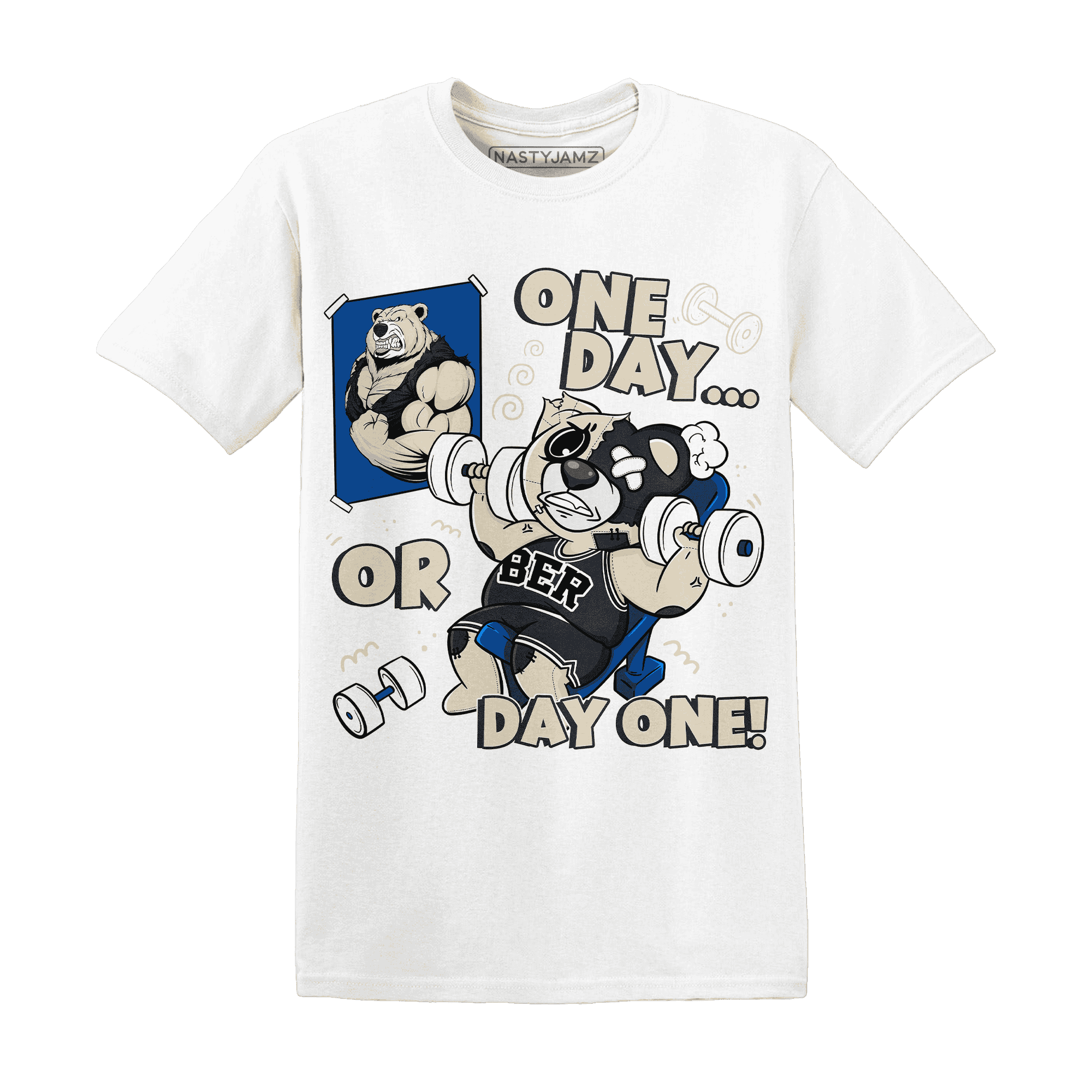 Quaiii 54 3s T Shirt Match BER Gymmer - NastyJamz