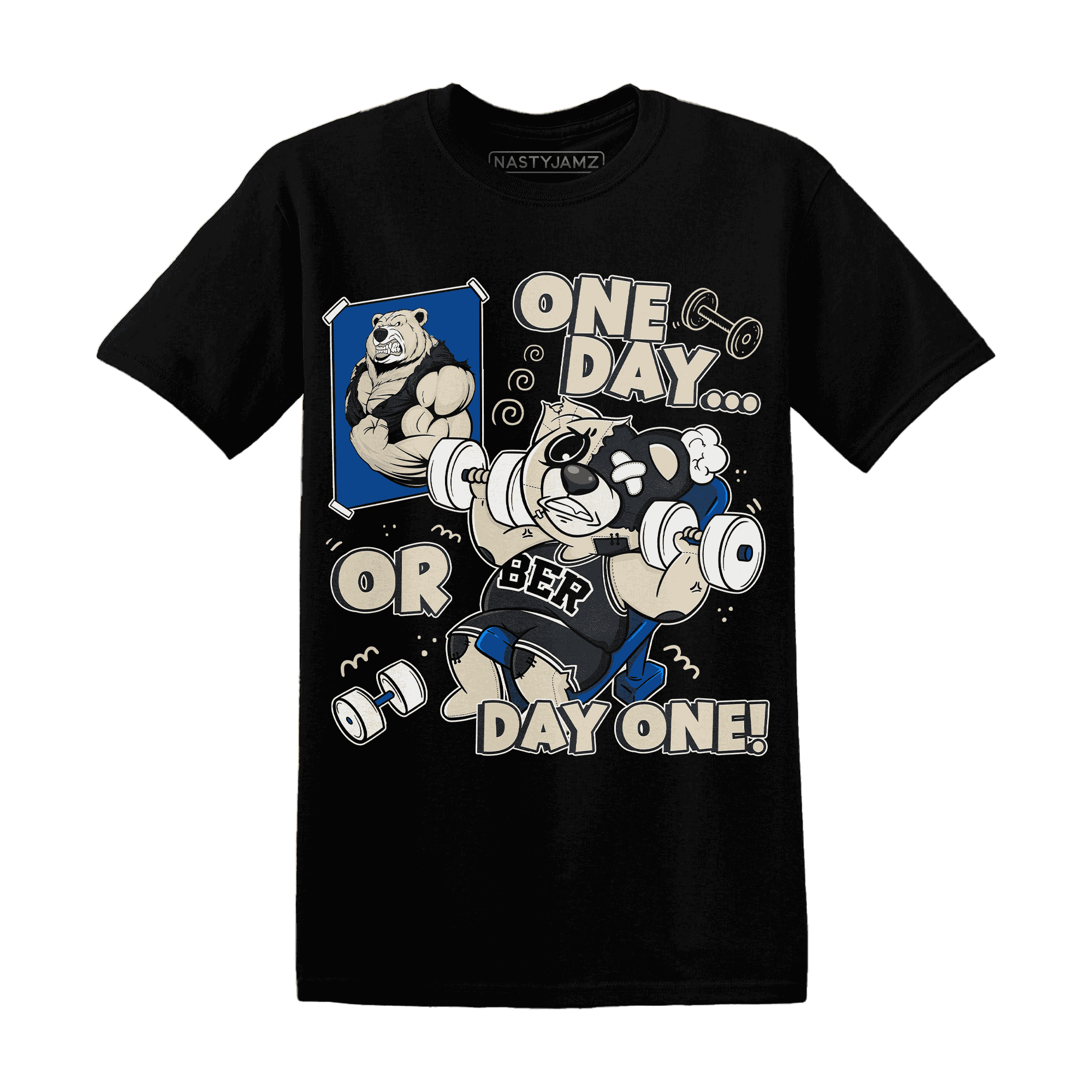 Quaiii 54 3s T Shirt Match BER Gymmer - NastyJamz