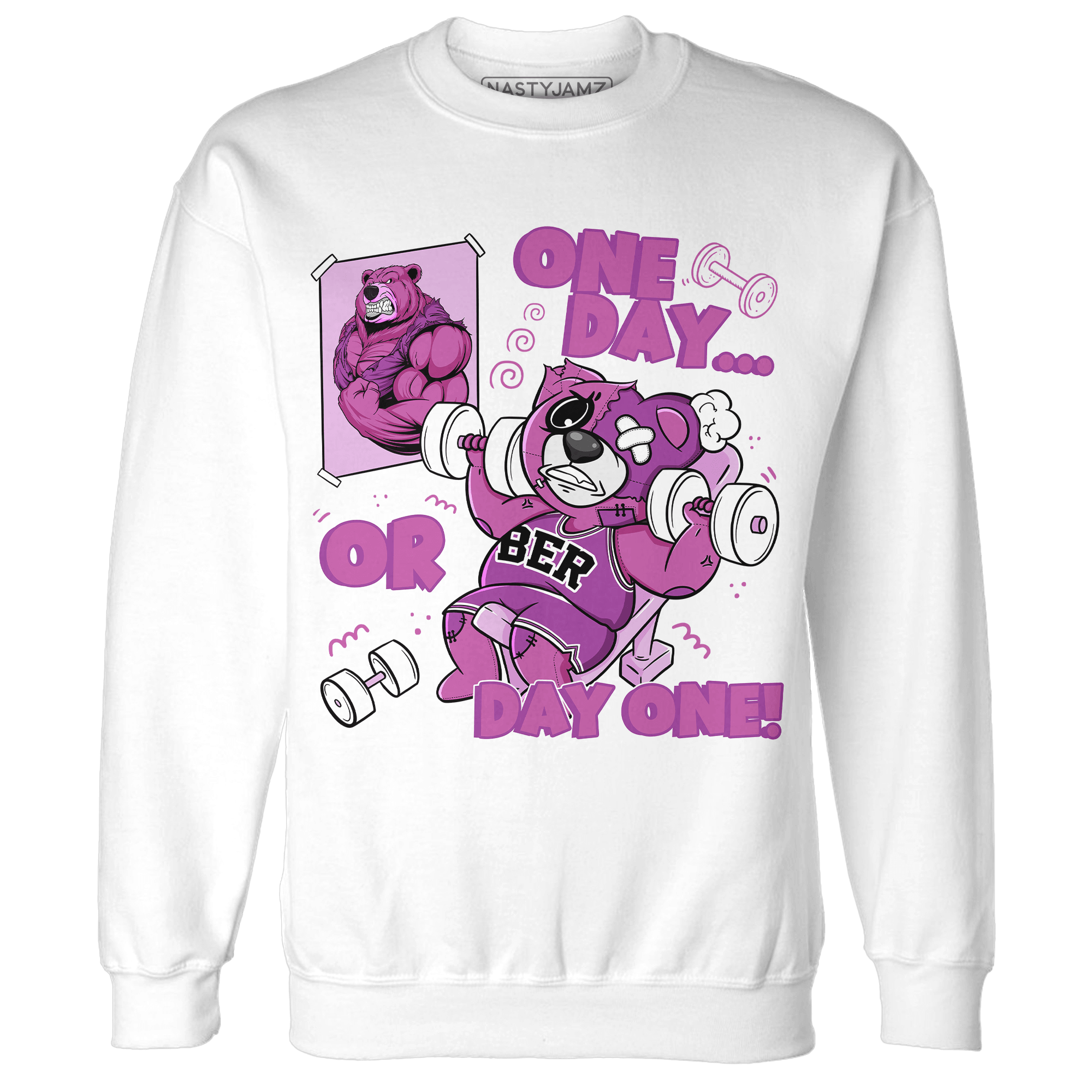 GS Hyper Violet 4s Sweatshirt Match BER Gymmer - NastyJamz