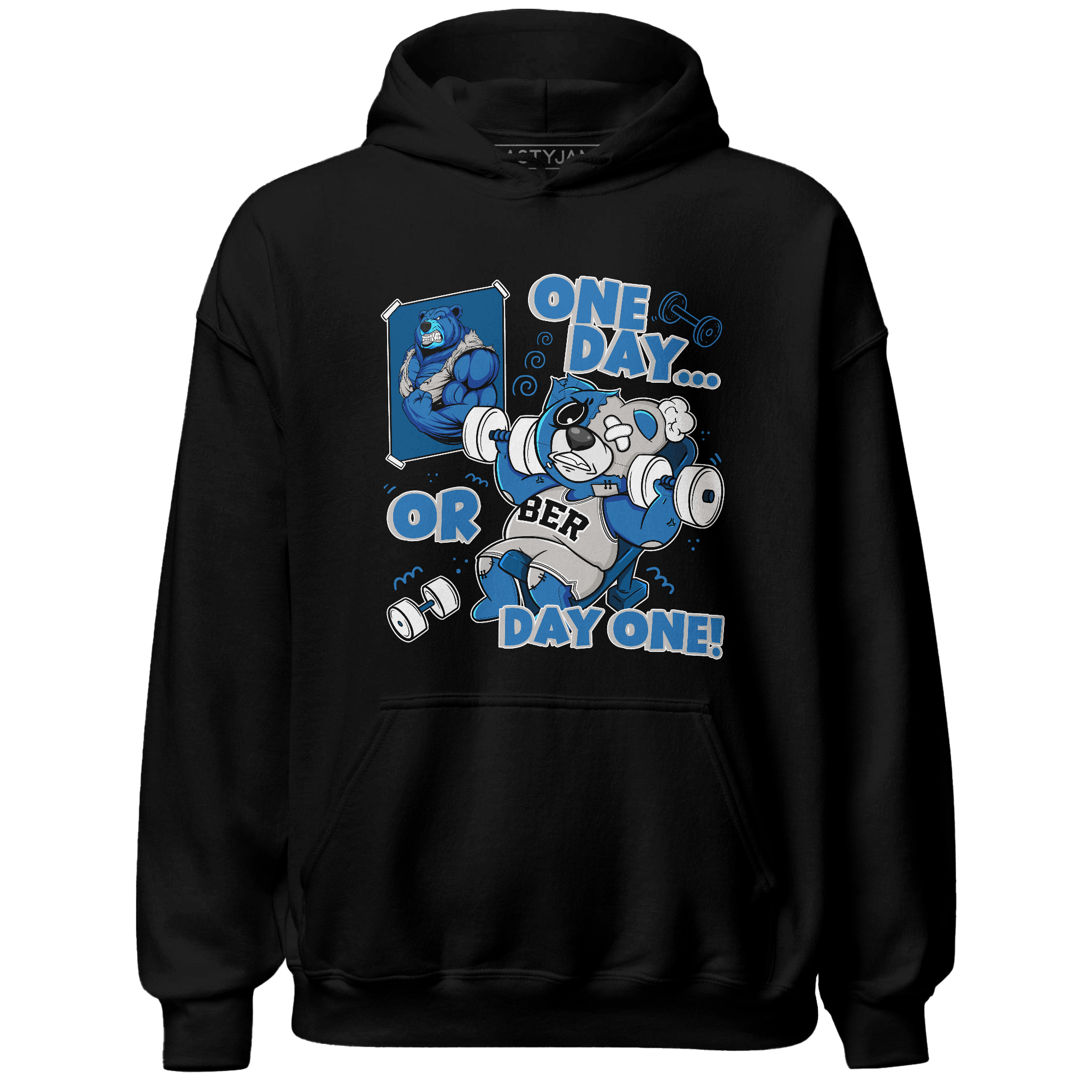 Industrial Blue 4s Hoodie Match BER Gymmer - NastyJamz