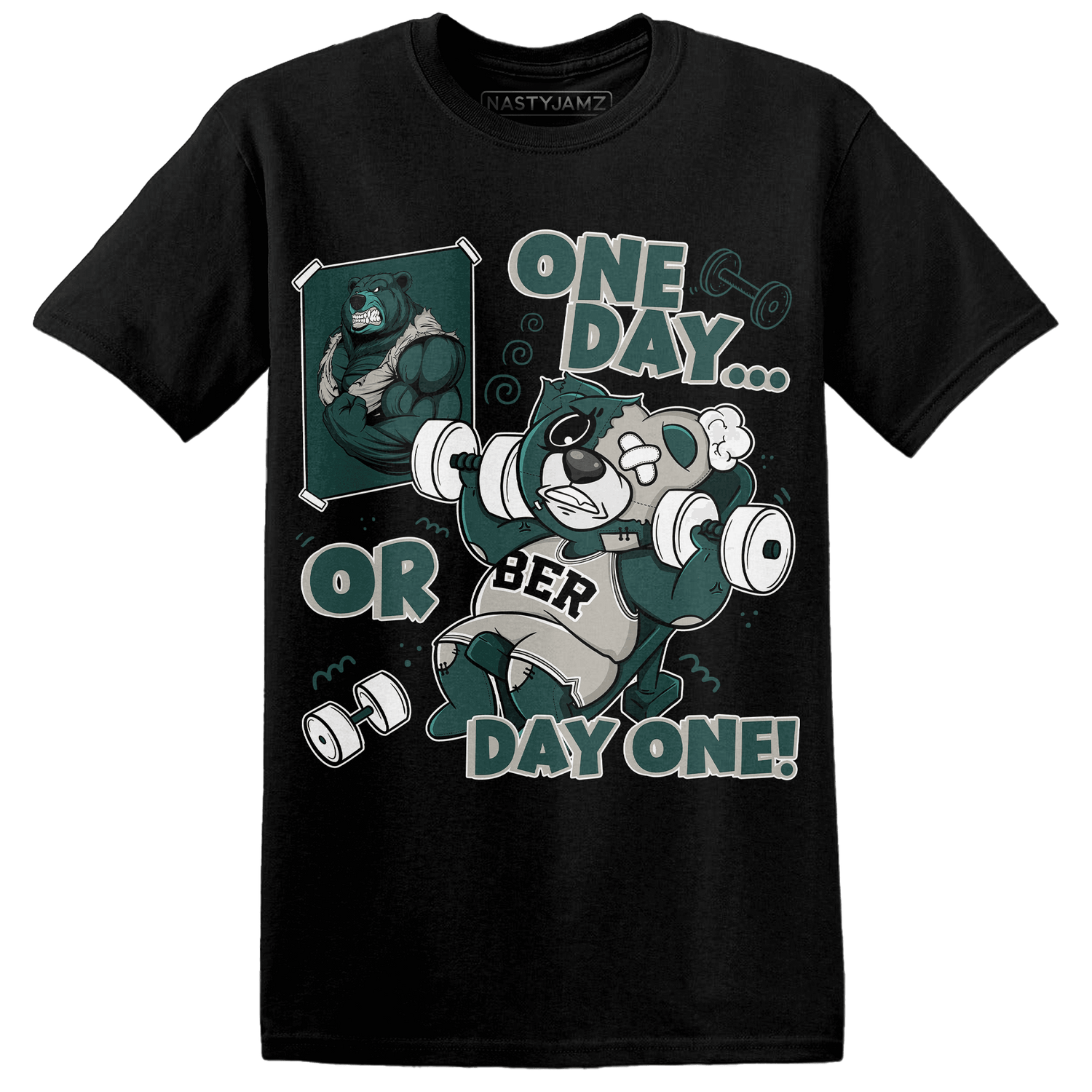 Oxidized Green 4s T Shirt Match BER Gymmer - NastyJamz