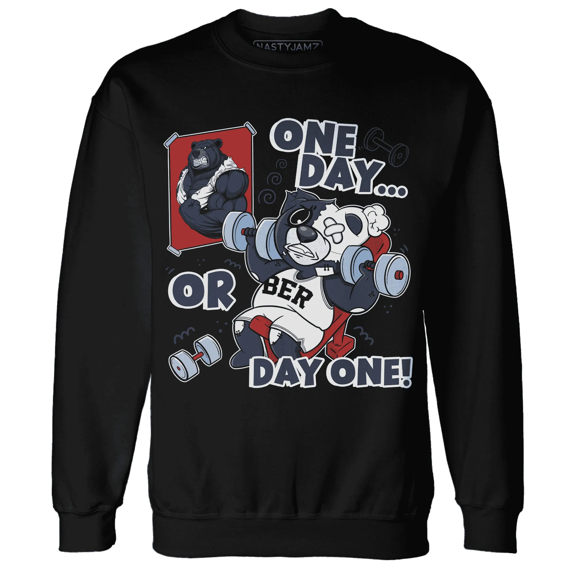 White-Navy-6s-Sweatshirt-Match-BER-Gymmer