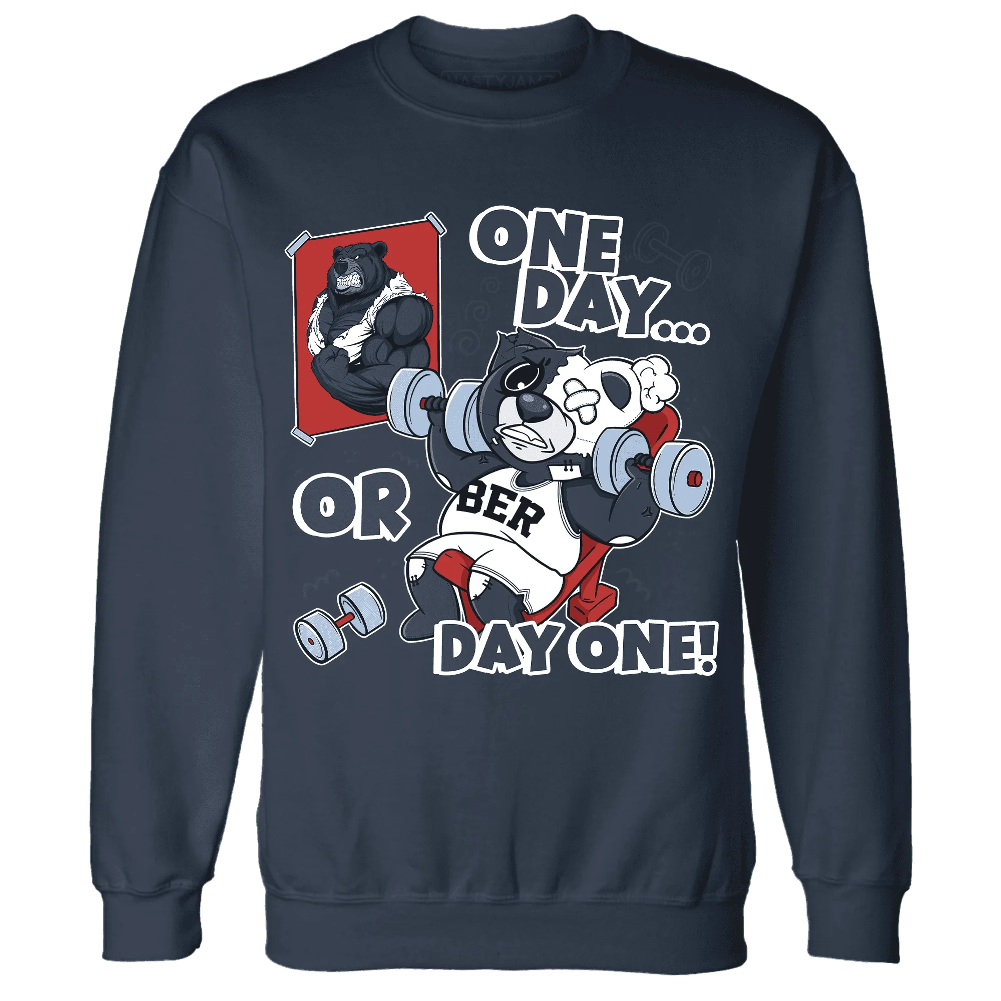 White-Navy-6s-Sweatshirt-Match-BER-Gymmer