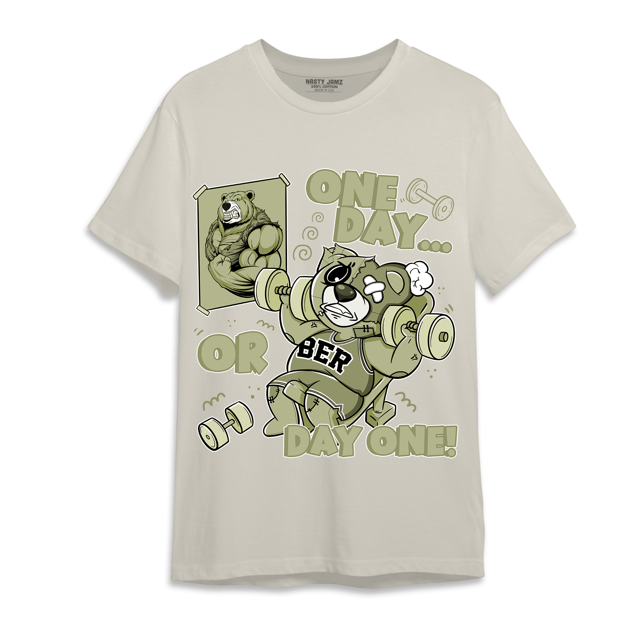 Yeezy Slide Resin T Shirt Match BER Gymmer - NastyJamz