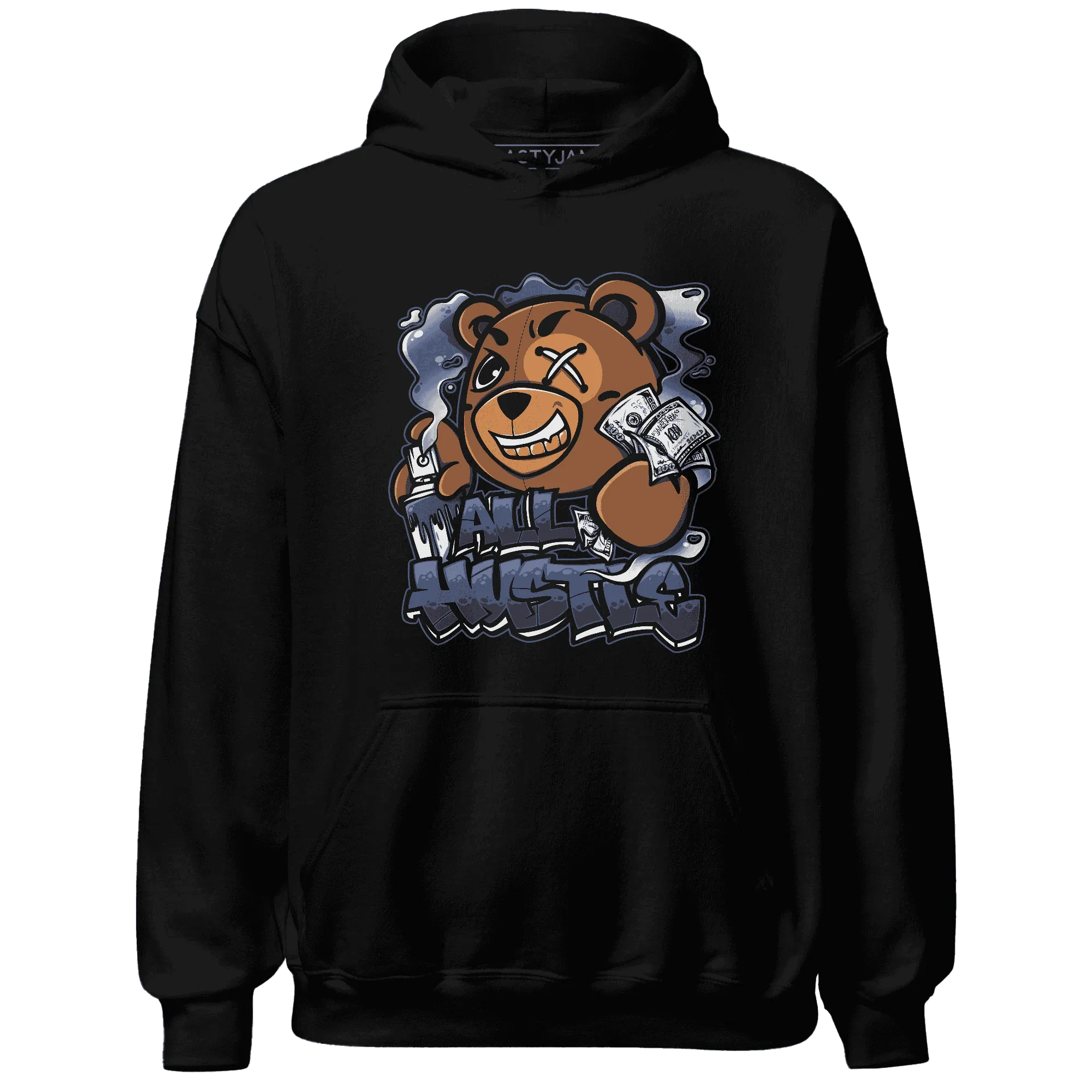 Low-Diffused-Blue-11s-Hoodie-Match-BER-Hustle-All-Day