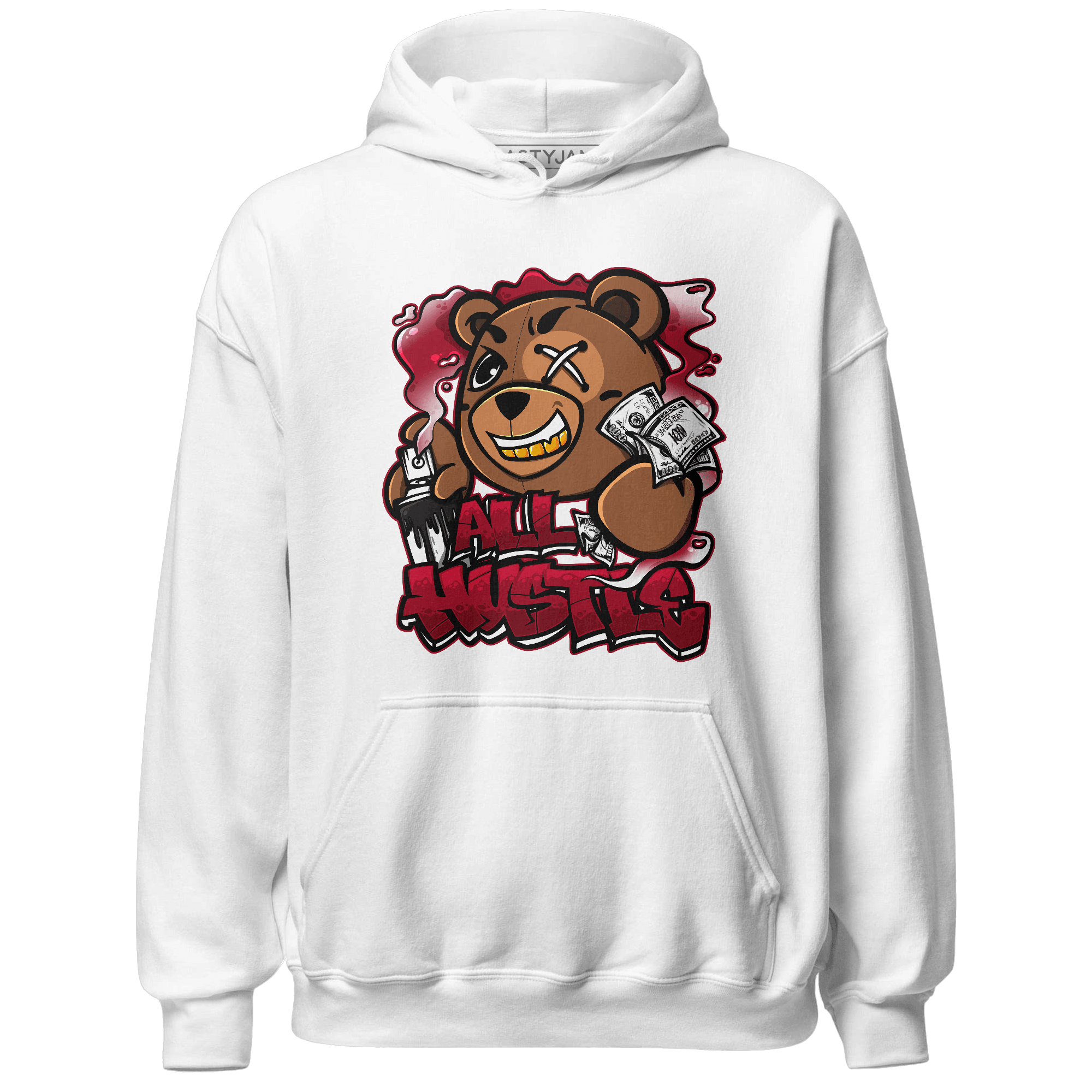 Retro Red Taxi 12s Hoodie Match BER Hustle All Day - NastyJamz