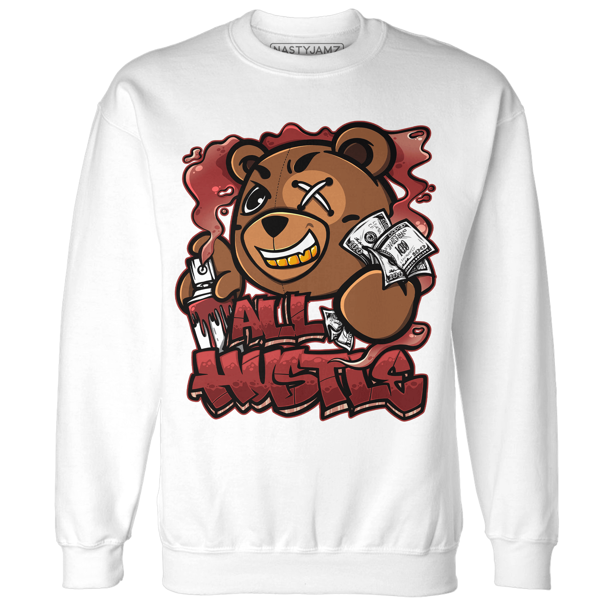 Dune Red 13s Sweatshirt Match BER Hustle All Day - NastyJamz