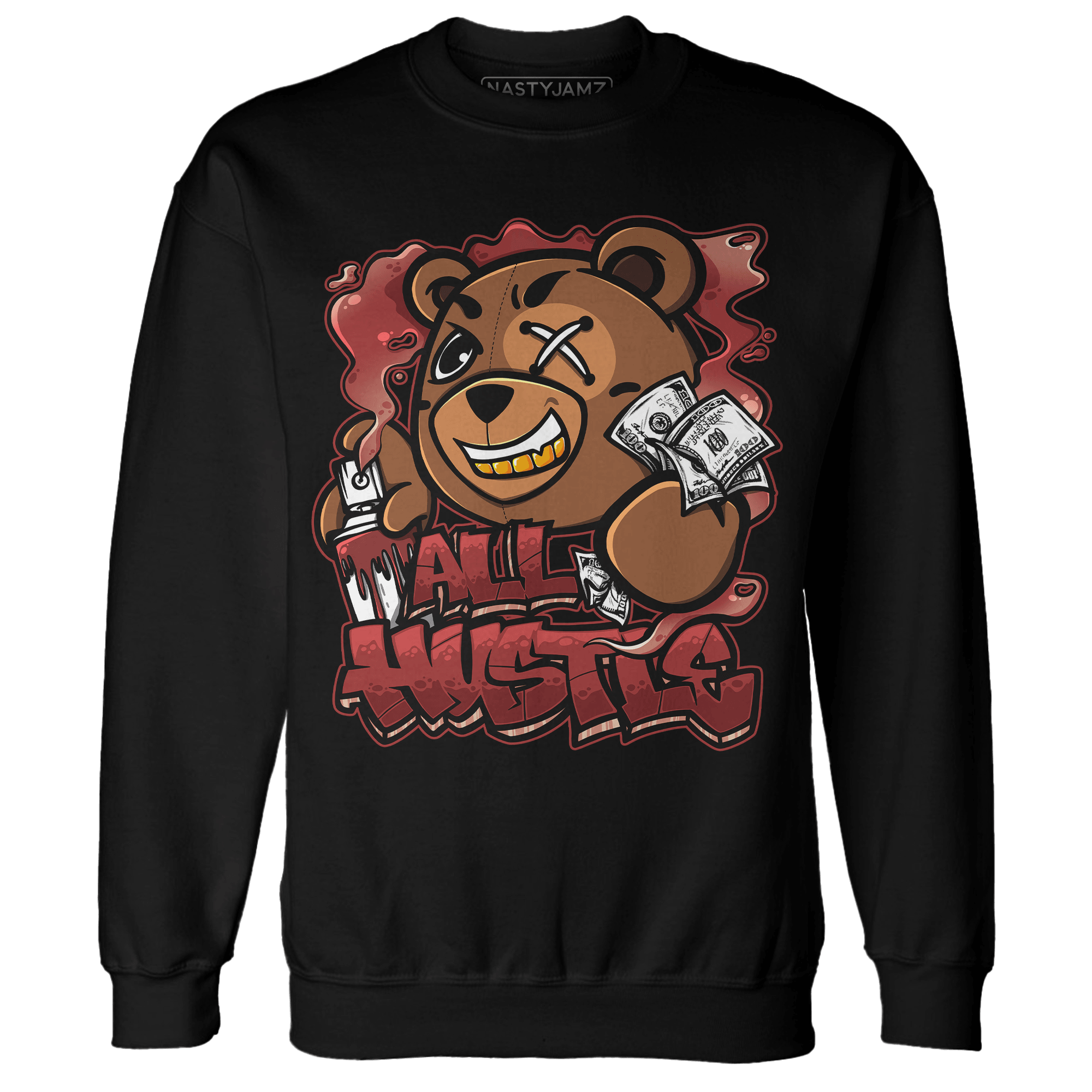 Dune Red 13s Sweatshirt Match BER Hustle All Day - NastyJamz