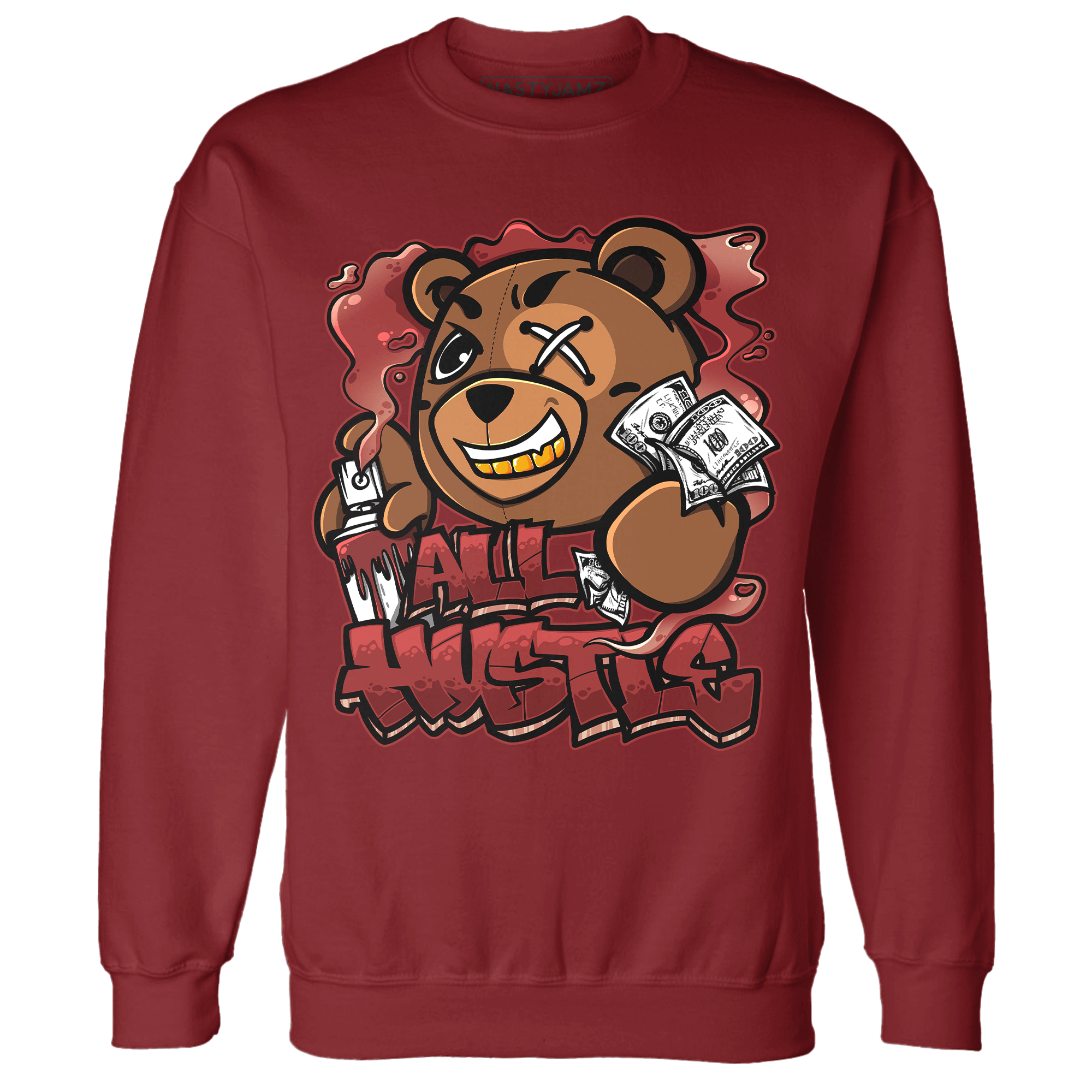 Dune Red 13s Sweatshirt Match BER Hustle All Day - NastyJamz