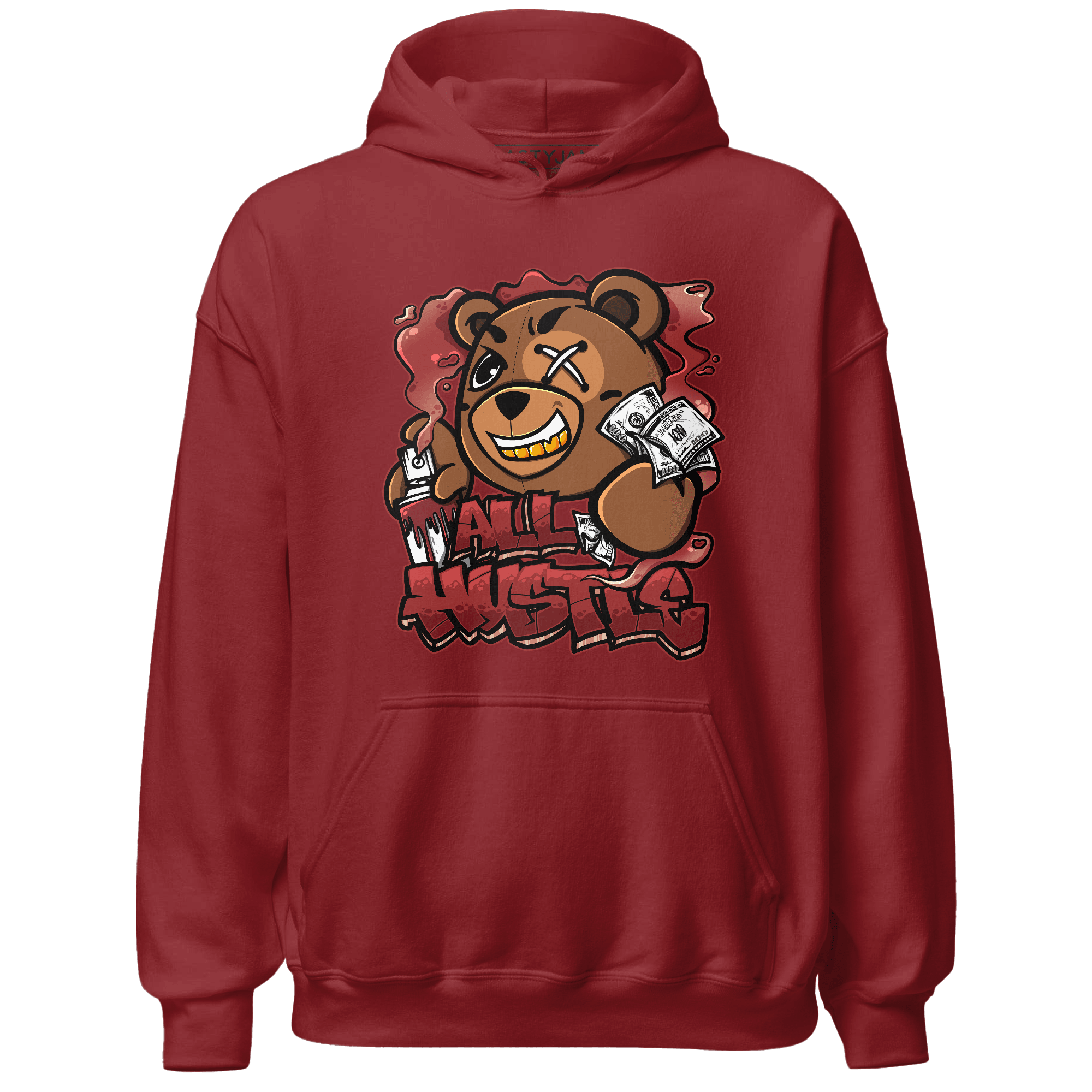 Dune Red 13s Hoodie Match BER Hustle All Day - NastyJamz