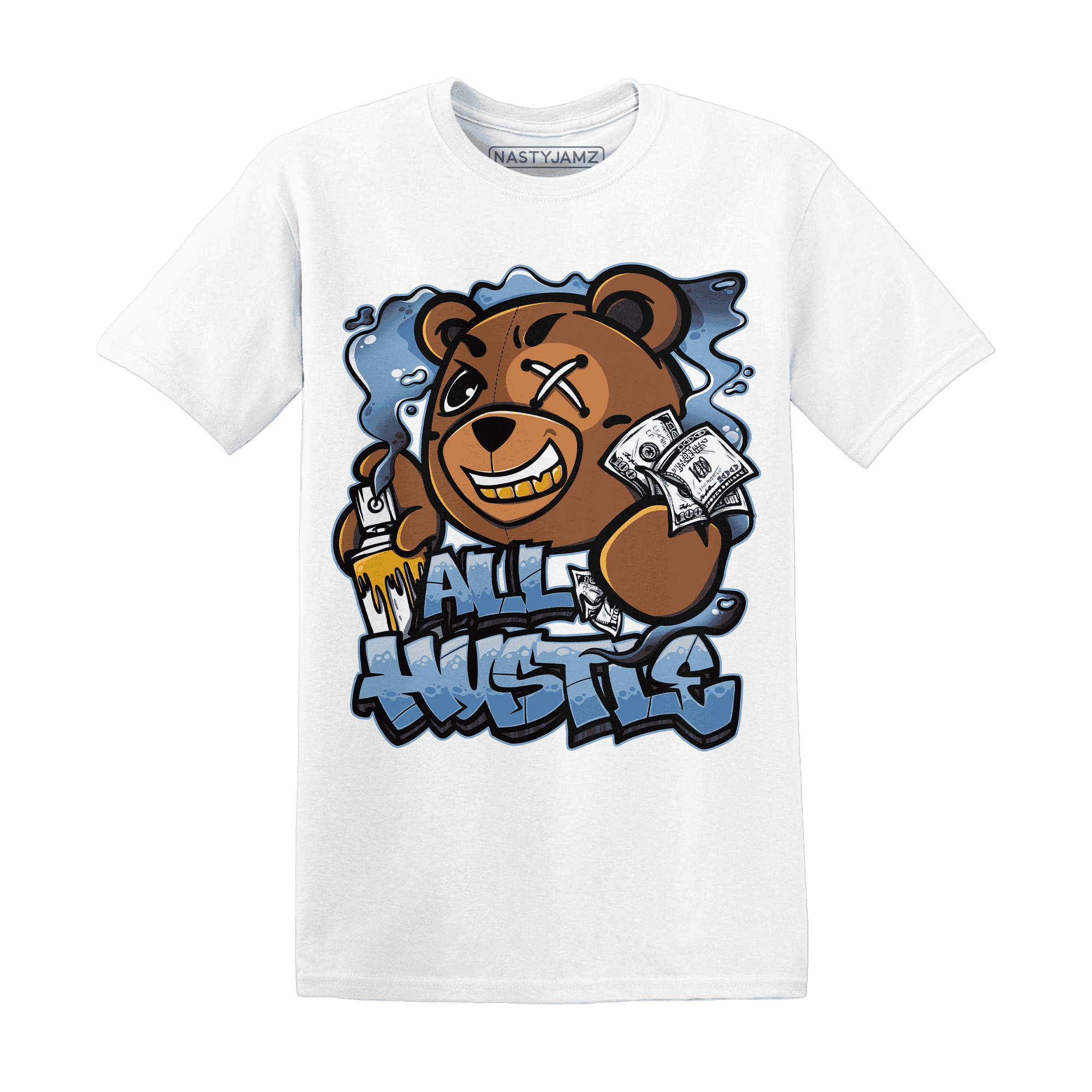 First In Flight 1s T Shirt Match BER Hustle All Day - NastyJamz