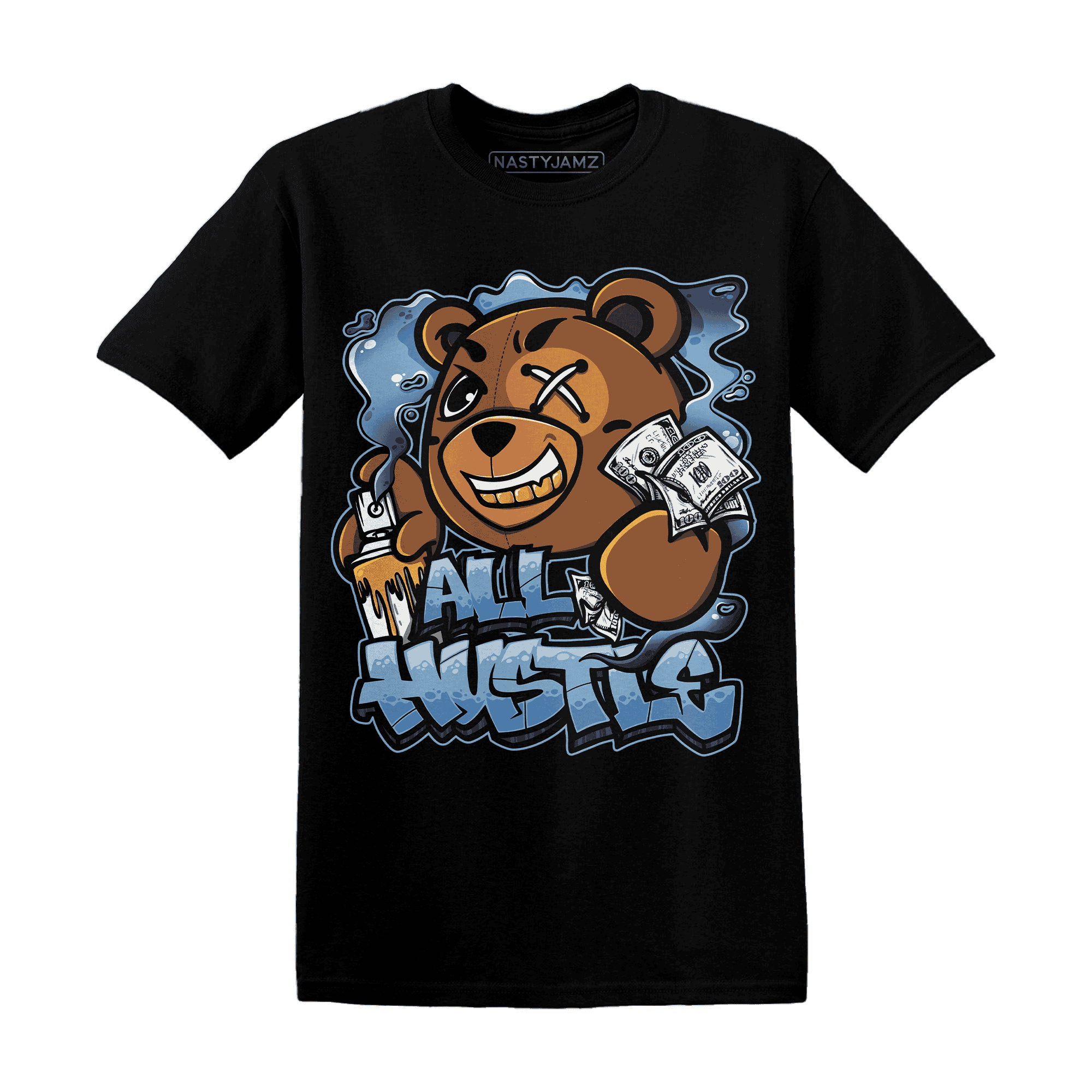 First In Flight 1s T Shirt Match BER Hustle All Day - NastyJamz