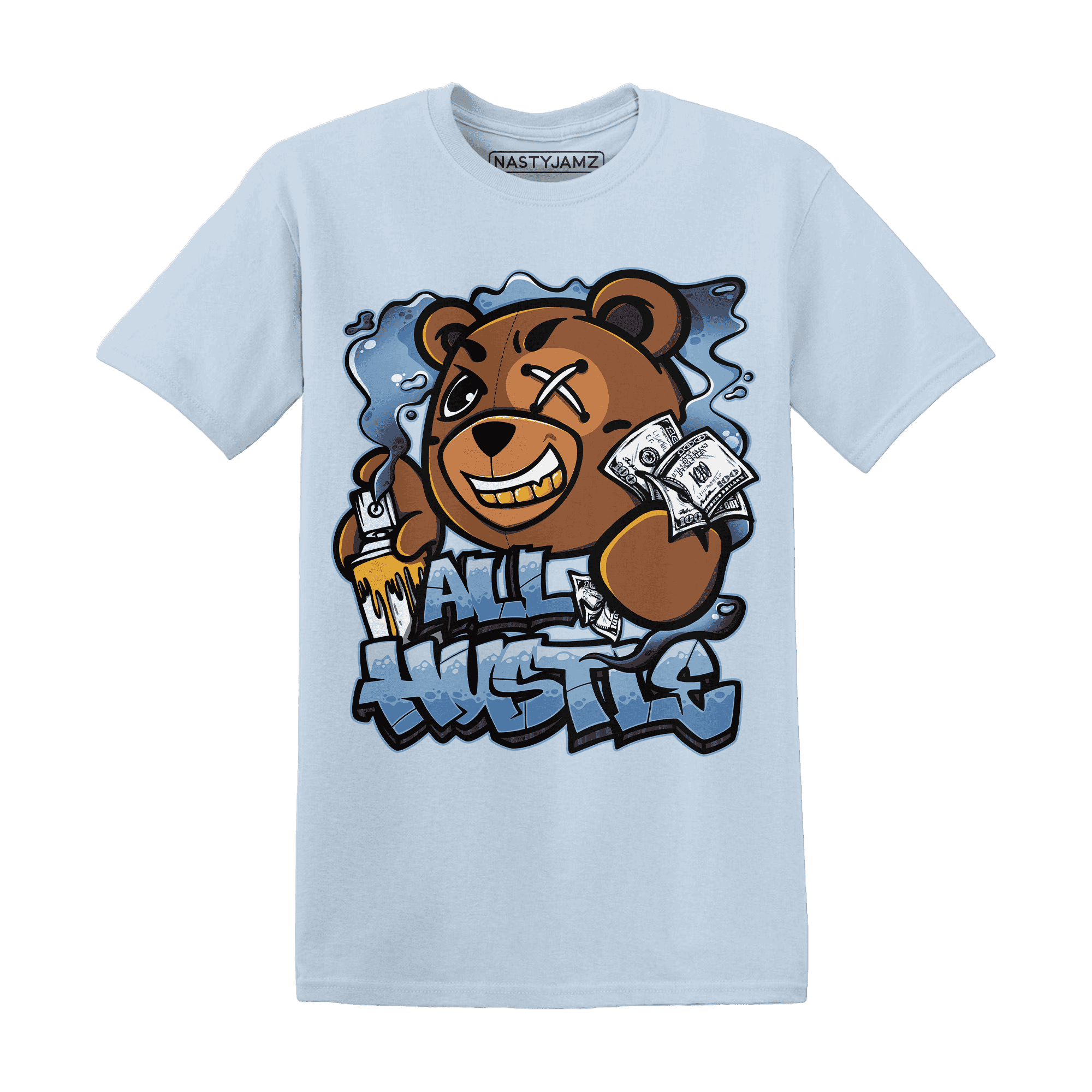 First In Flight 1s T Shirt Match BER Hustle All Day - NastyJamz