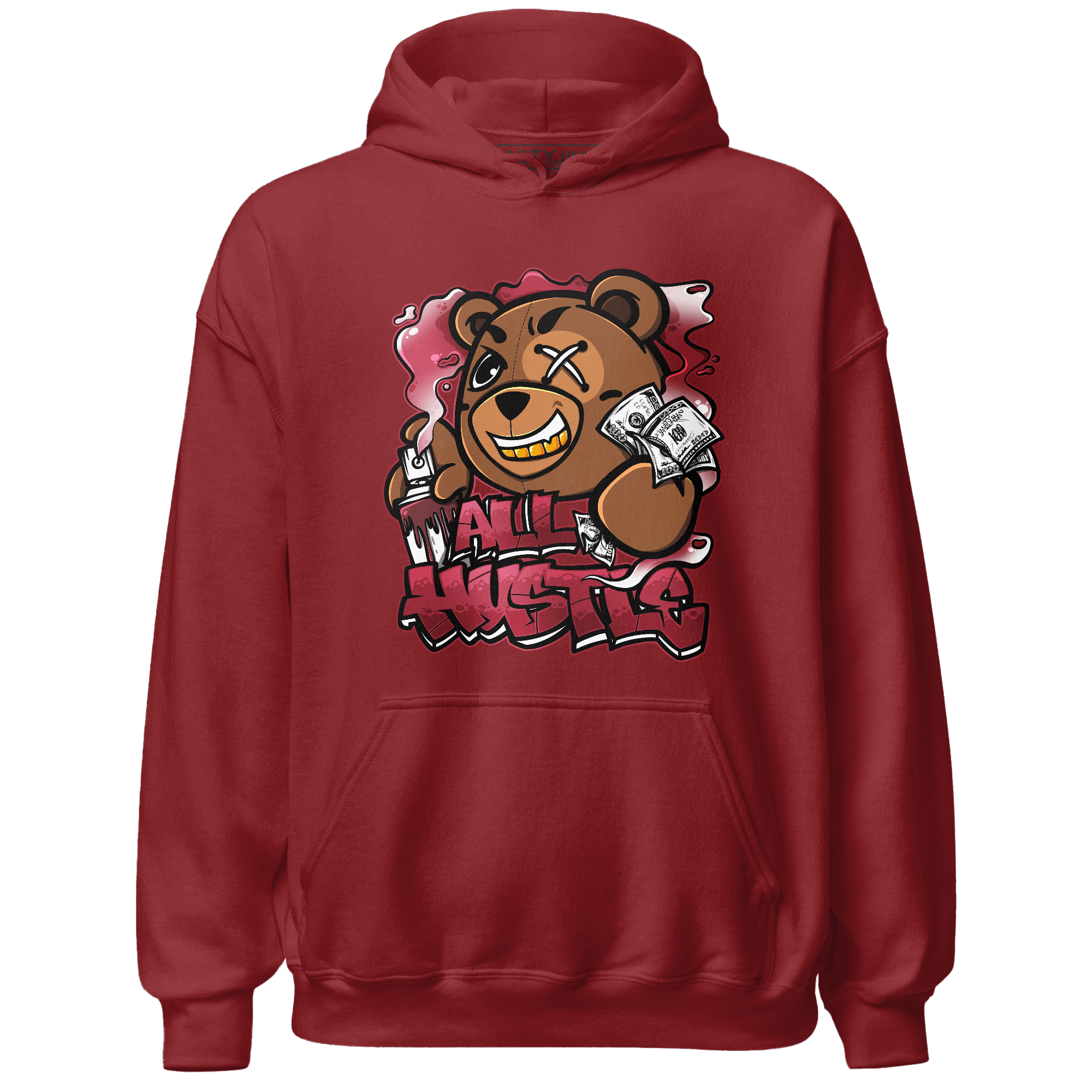 High 85 Metallic Burgundy 1s Hoodie Match BER Hustle All Day - NastyJamz
