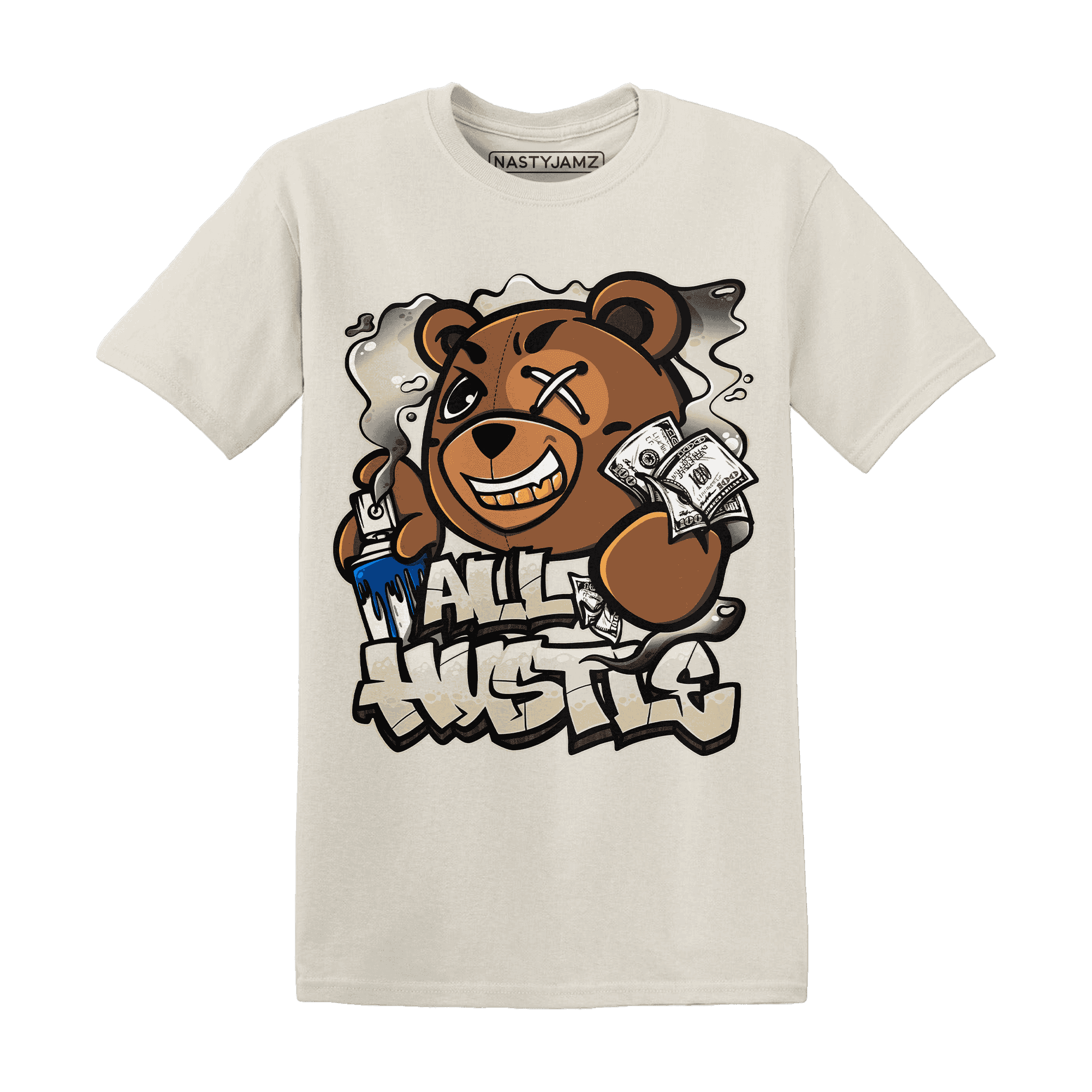 Quaiii 54 3s T Shirt Match BER Hustle All Day - NastyJamz