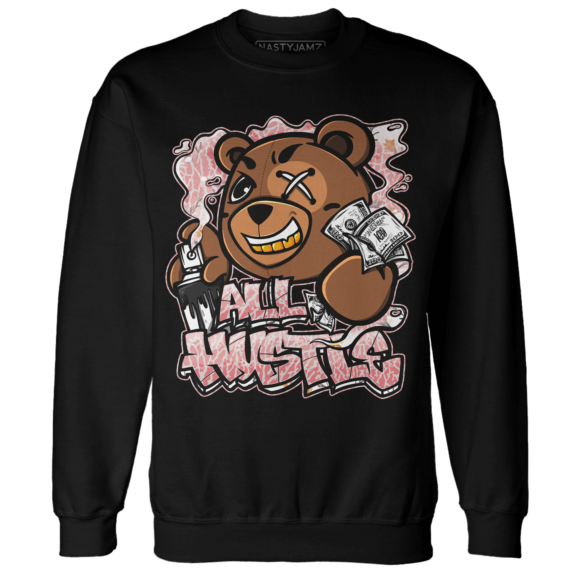Red Stardust 3s Sweatshirt Match BER Hustle All Day - NastyJamz
