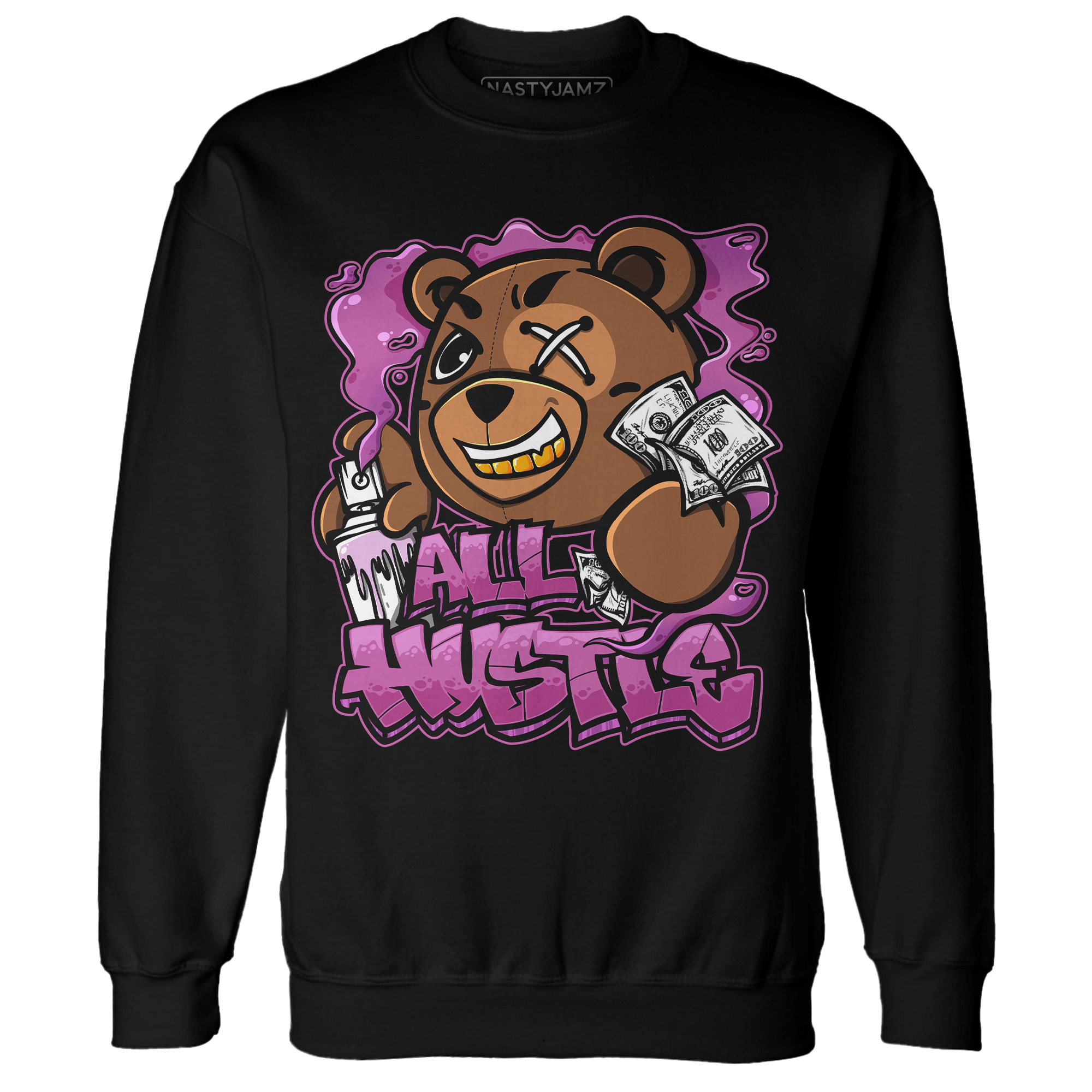 GS Hyper Violet 4s Sweatshirt Match BER Hustle All Day - NastyJamz