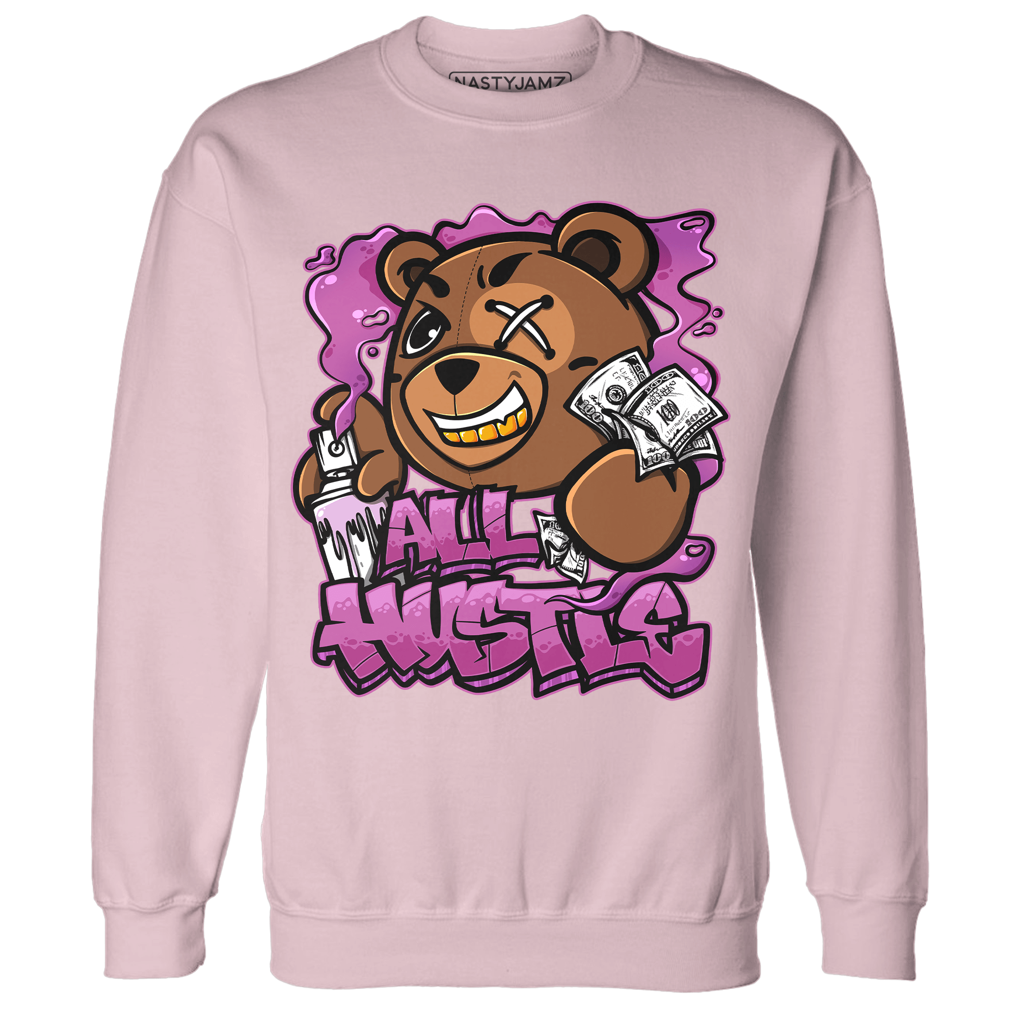 GS Hyper Violet 4s Sweatshirt Match BER Hustle All Day - NastyJamz