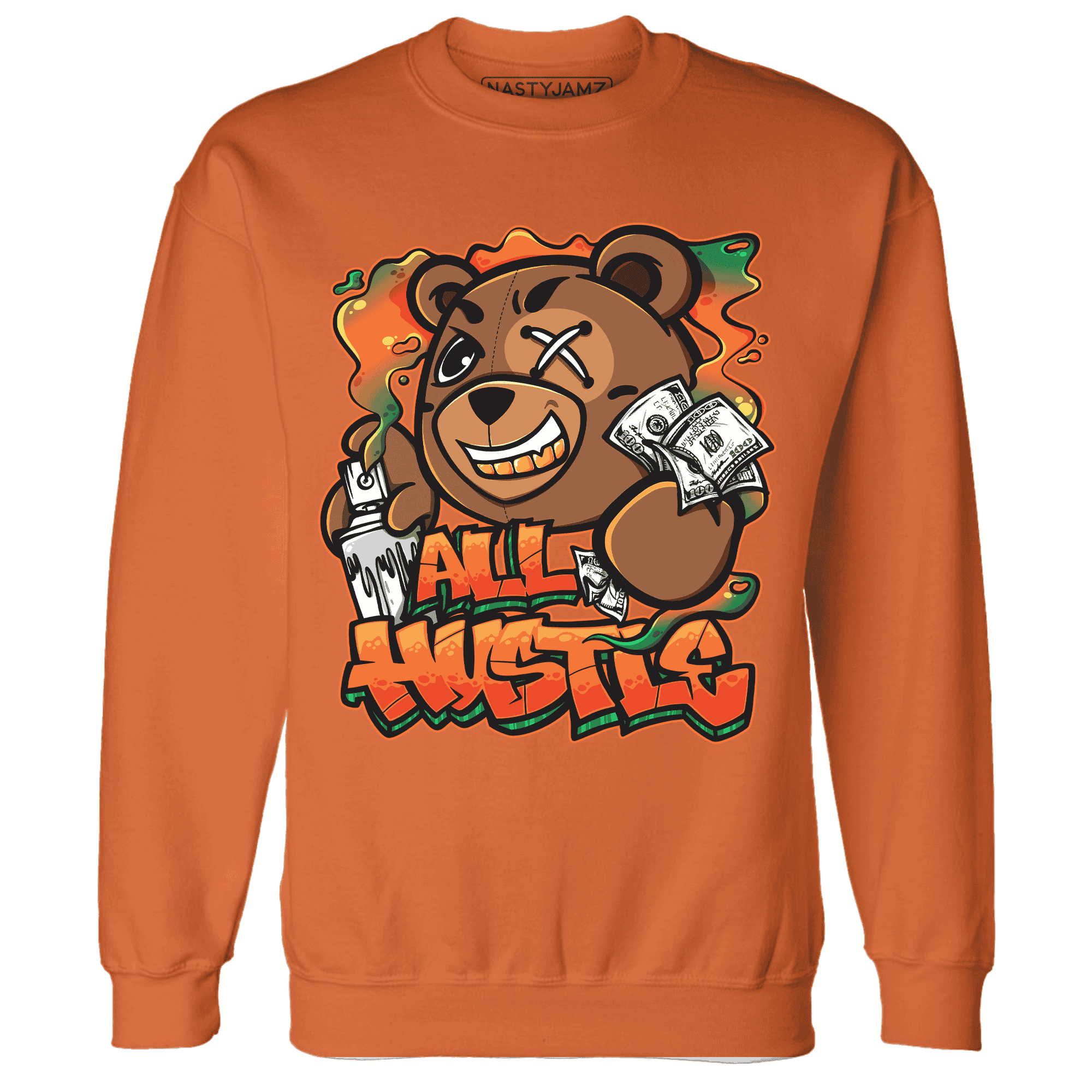 MAM Hurricanes 5s Sweatshirt Match BER Hustle All Day - NastyJamz