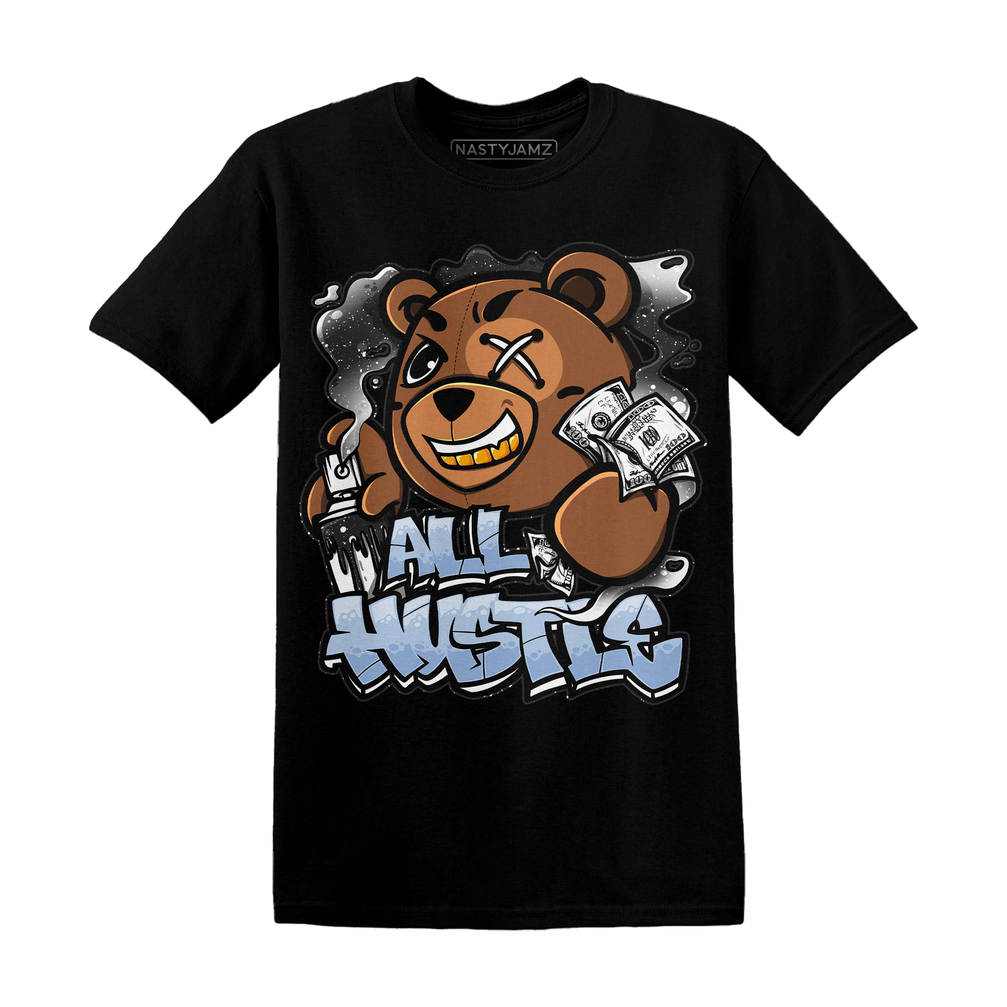 Reverse Oreo 6s T Shirt Match BER Hustle All Day - NastyJamz