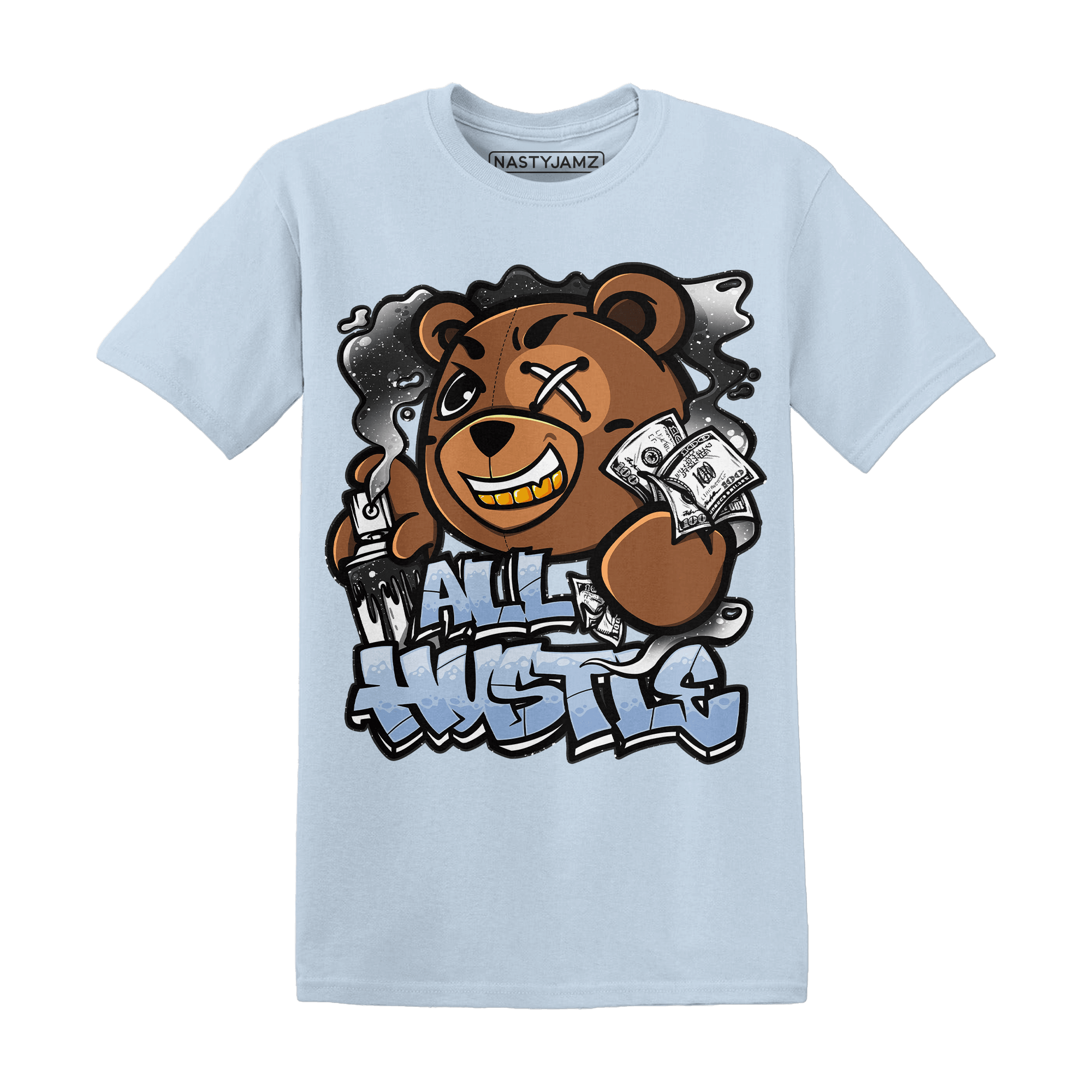 Reverse Oreo 6s T Shirt Match BER Hustle All Day - NastyJamz