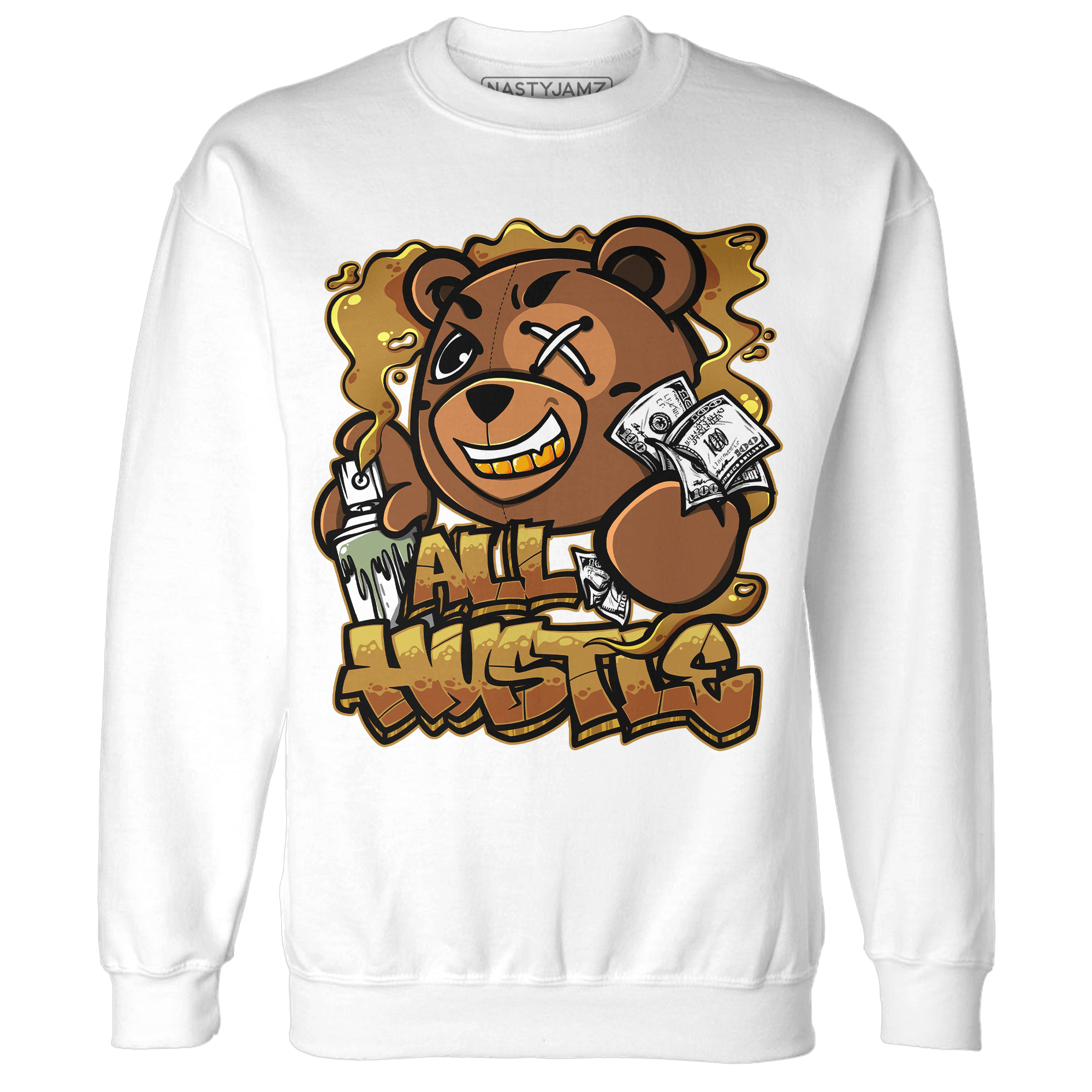 Wheat 13s Sweatshirt Match BER Hustle All Day - NastyJamz