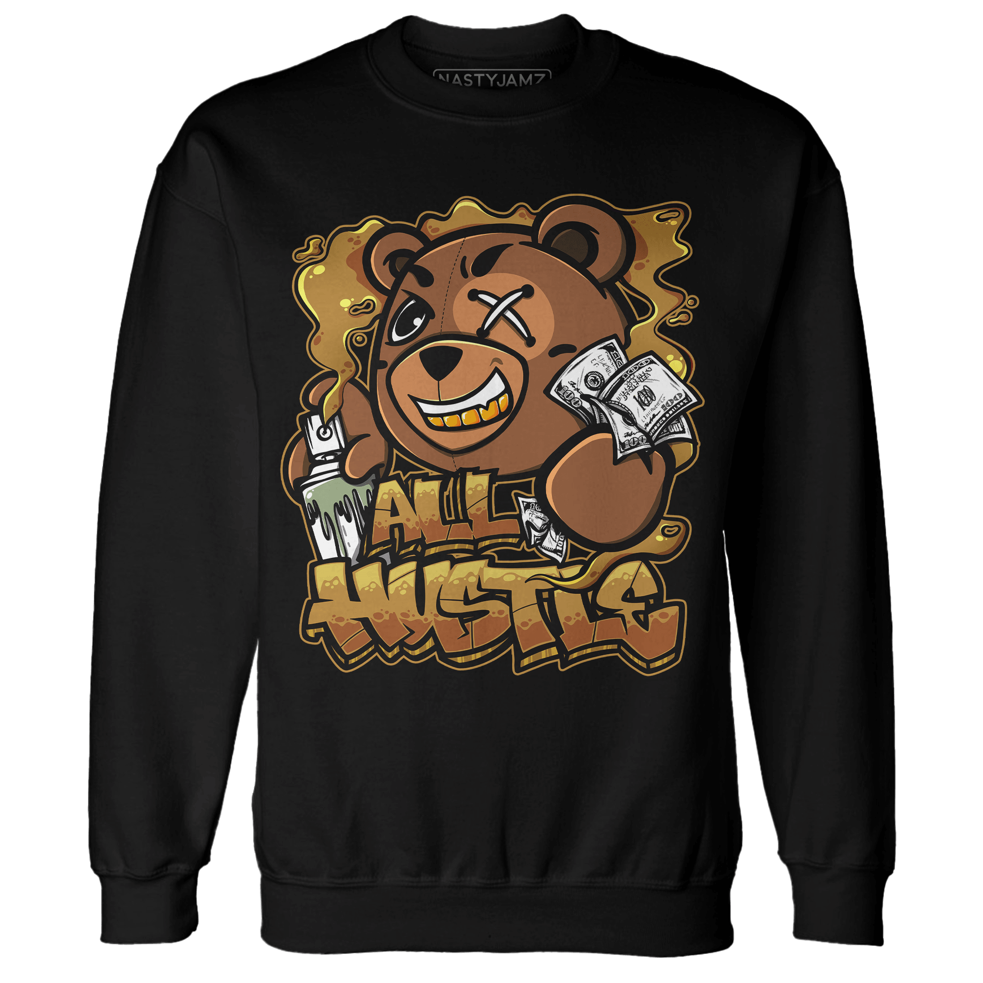 Wheat 13s Sweatshirt Match BER Hustle All Day - NastyJamz