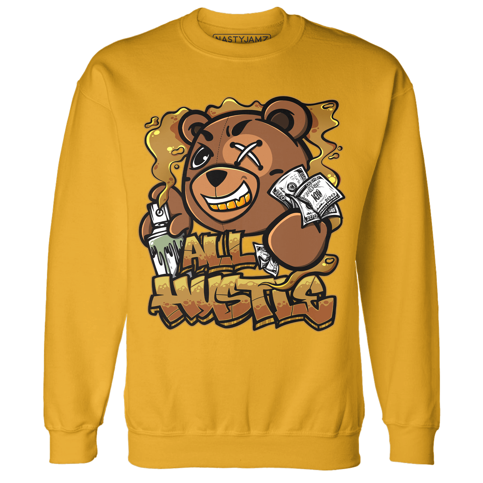 Wheat 13s Sweatshirt Match BER Hustle All Day - NastyJamz