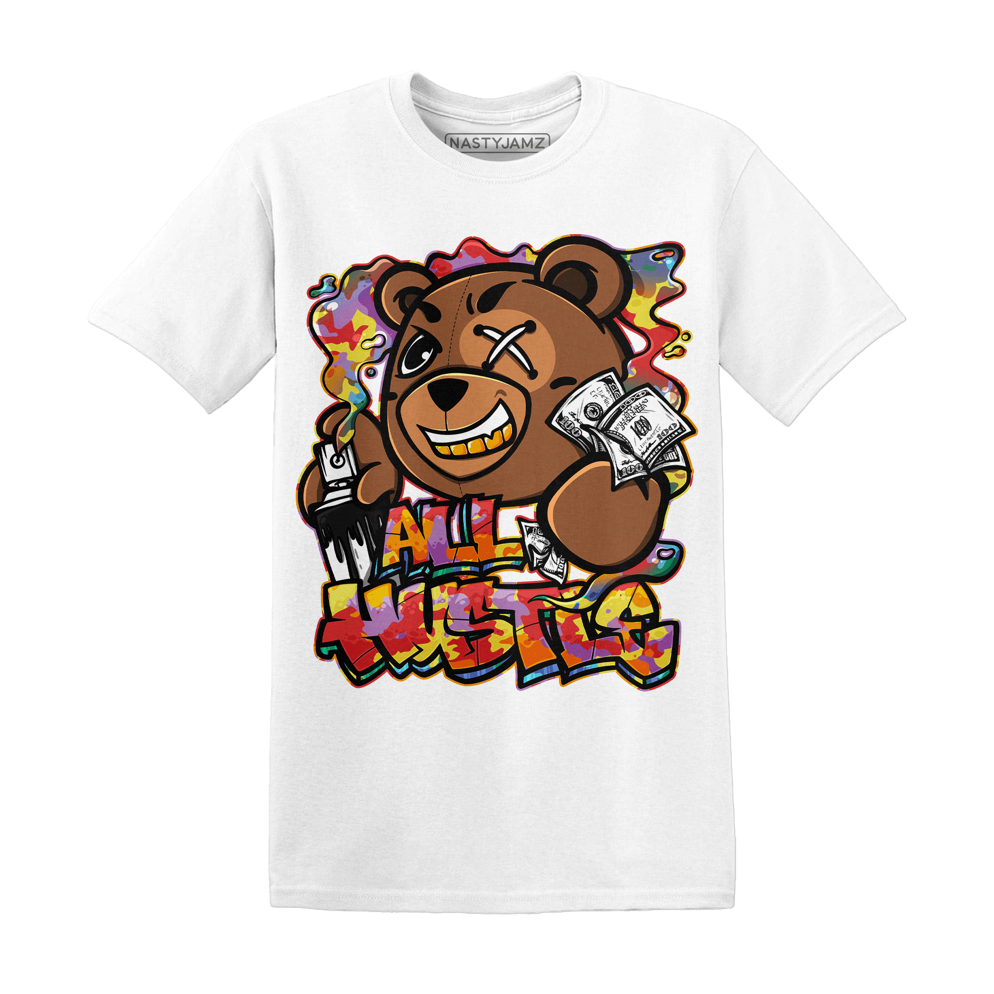 Mid GS Six Championships 1s T Shirt Match BER Hustle All Day - NastyJamz