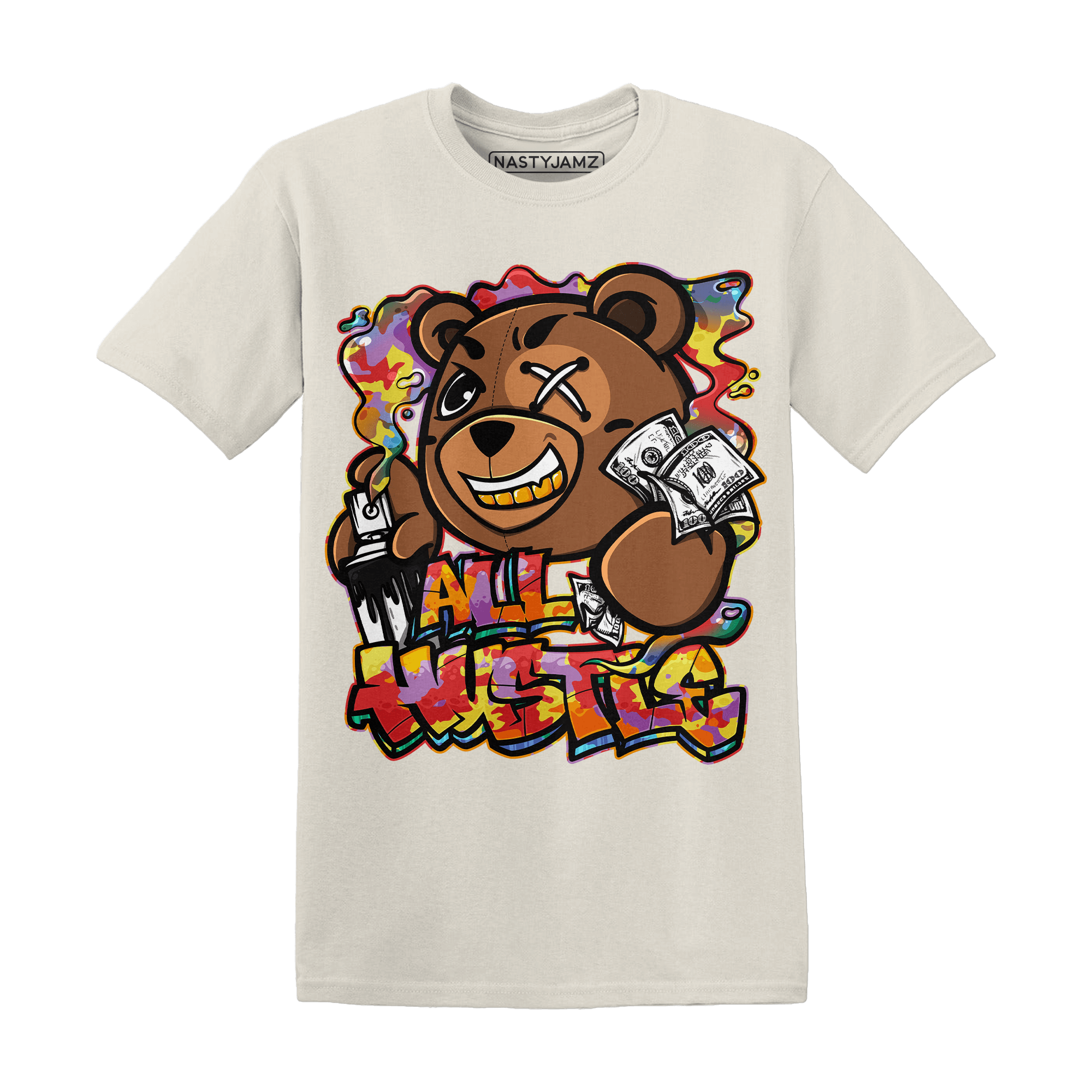 Mid GS Six Championships 1s T Shirt Match BER Hustle All Day - NastyJamz