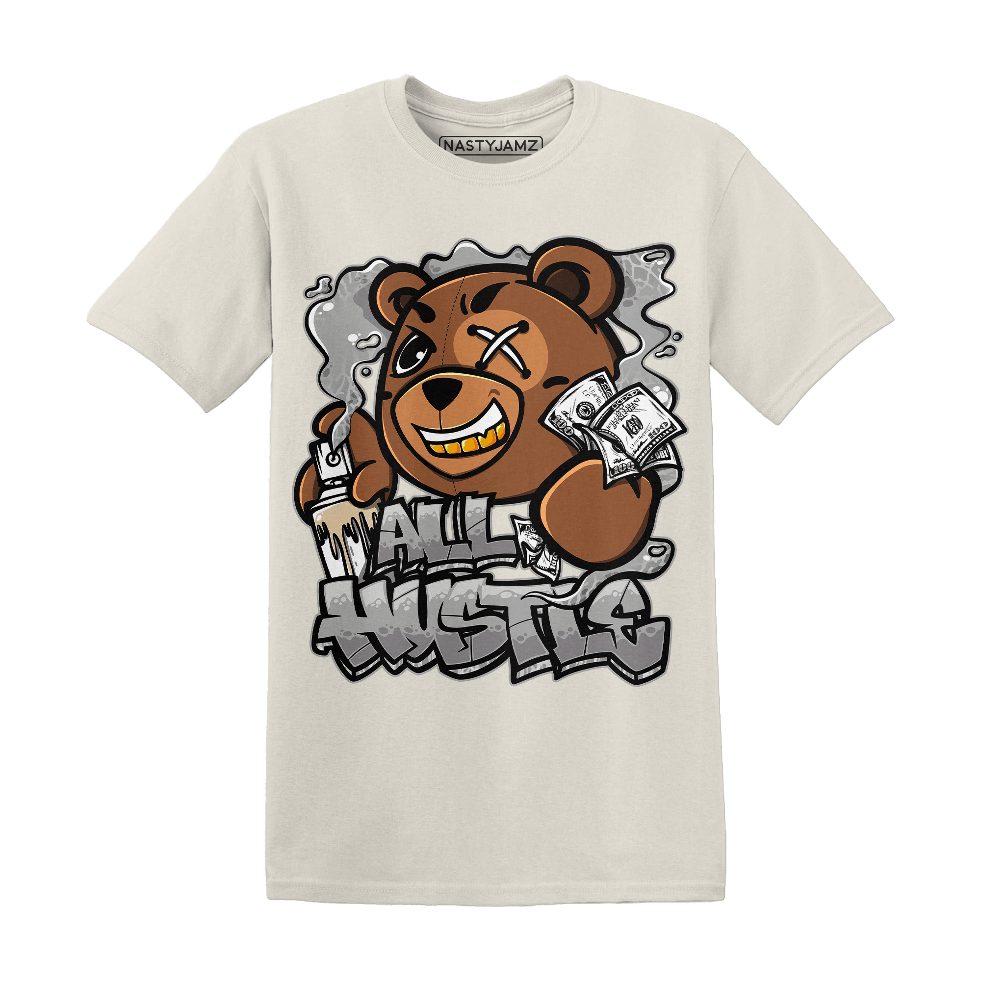 Craft Ivory 3s T Shirt Match BER Hustle All Day - NastyJamz
