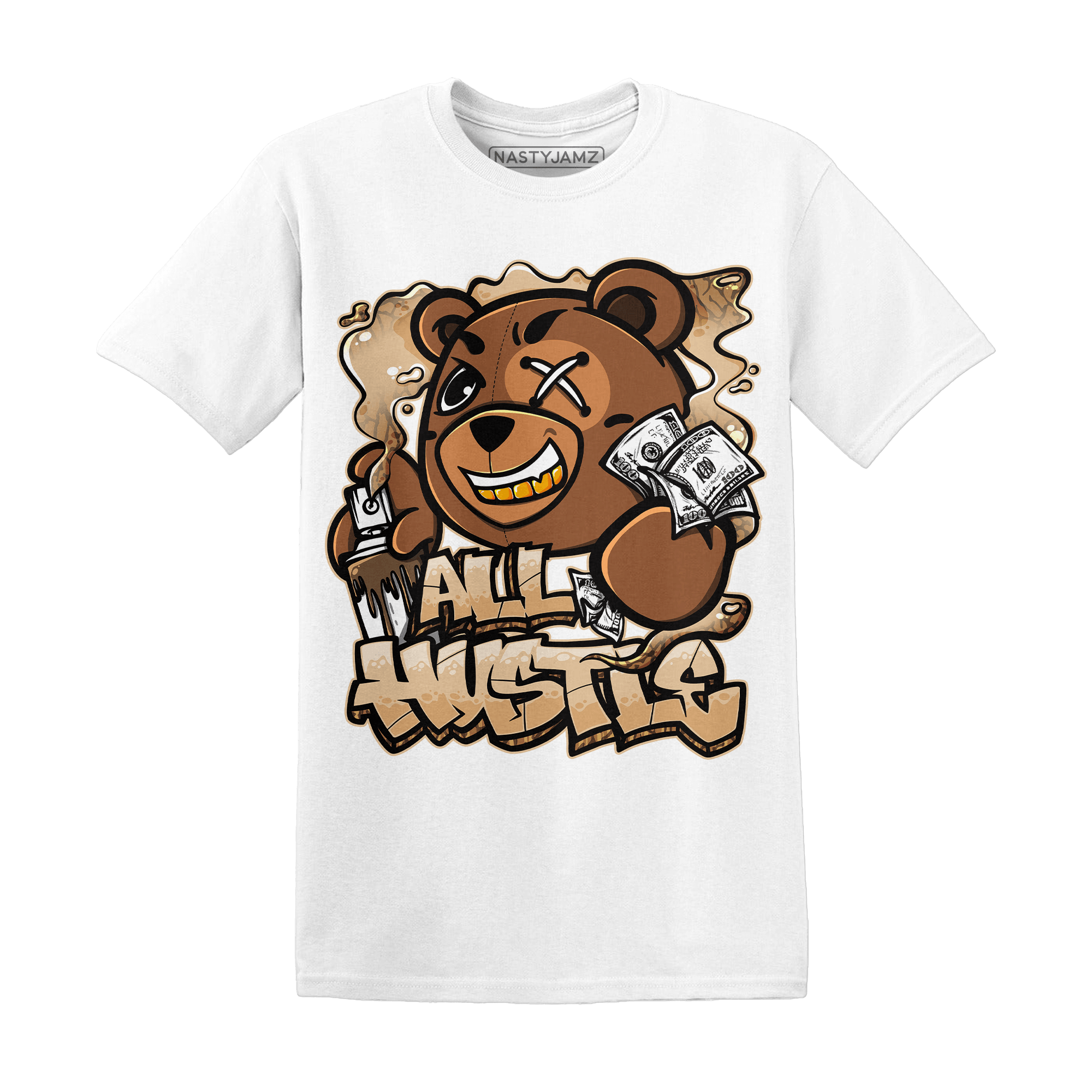 Palomino 3s T Shirt Match BER Hustle All Day - NastyJamz