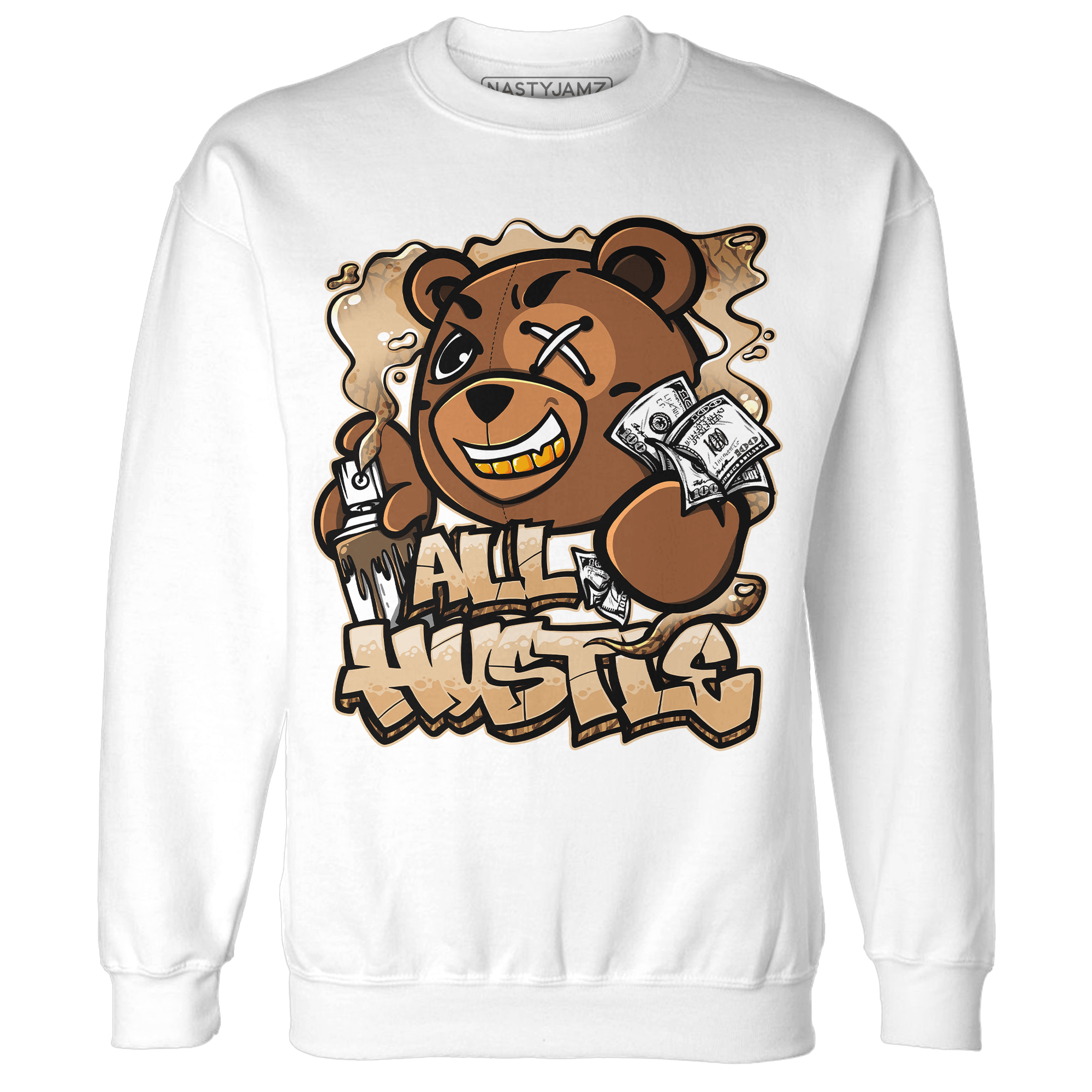 Palomino 3s Sweatshirt Match BER Hustle All Day - NastyJamz