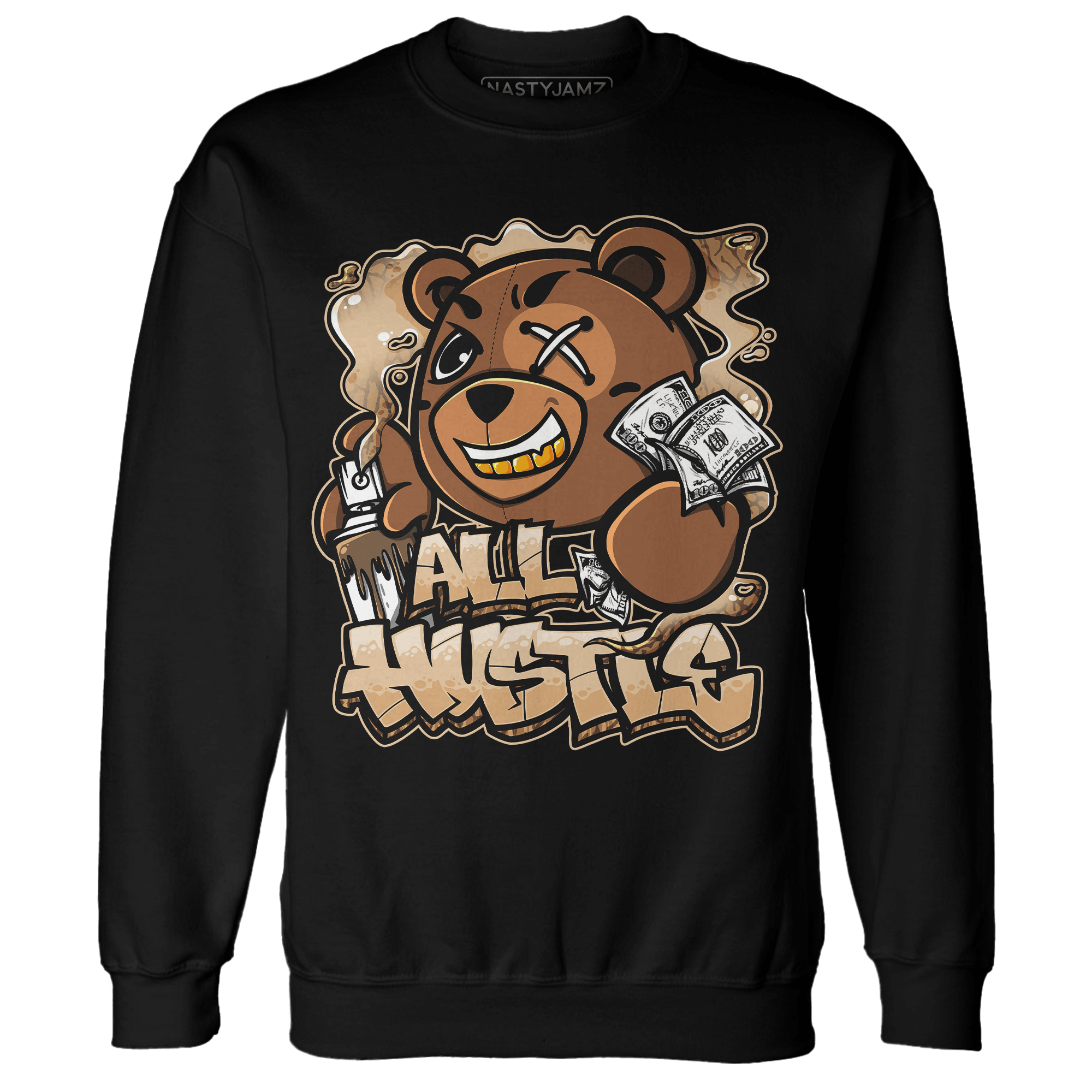 Palomino 3s Sweatshirt Match BER Hustle All Day - NastyJamz