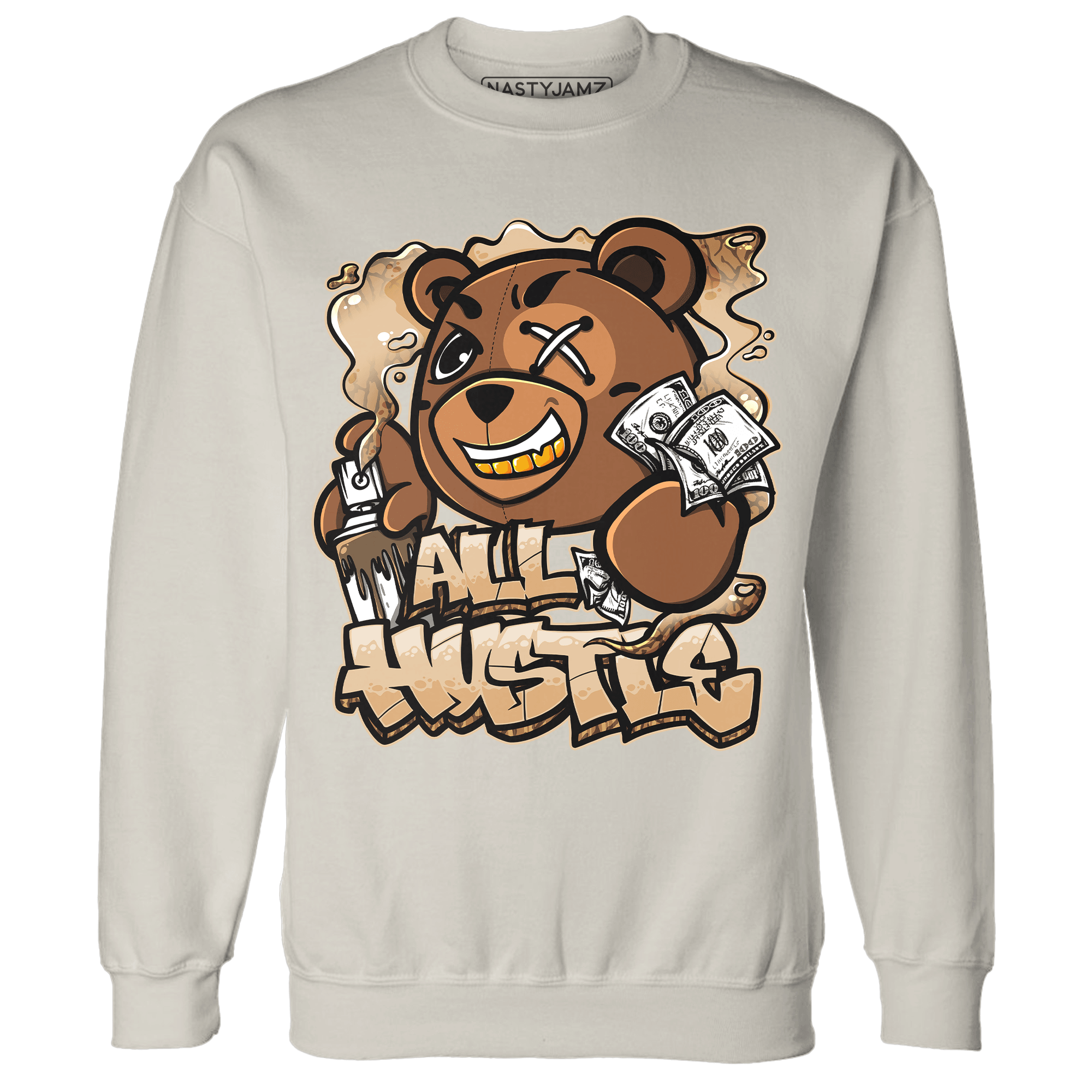 Palomino 3s Sweatshirt Match BER Hustle All Day - NastyJamz