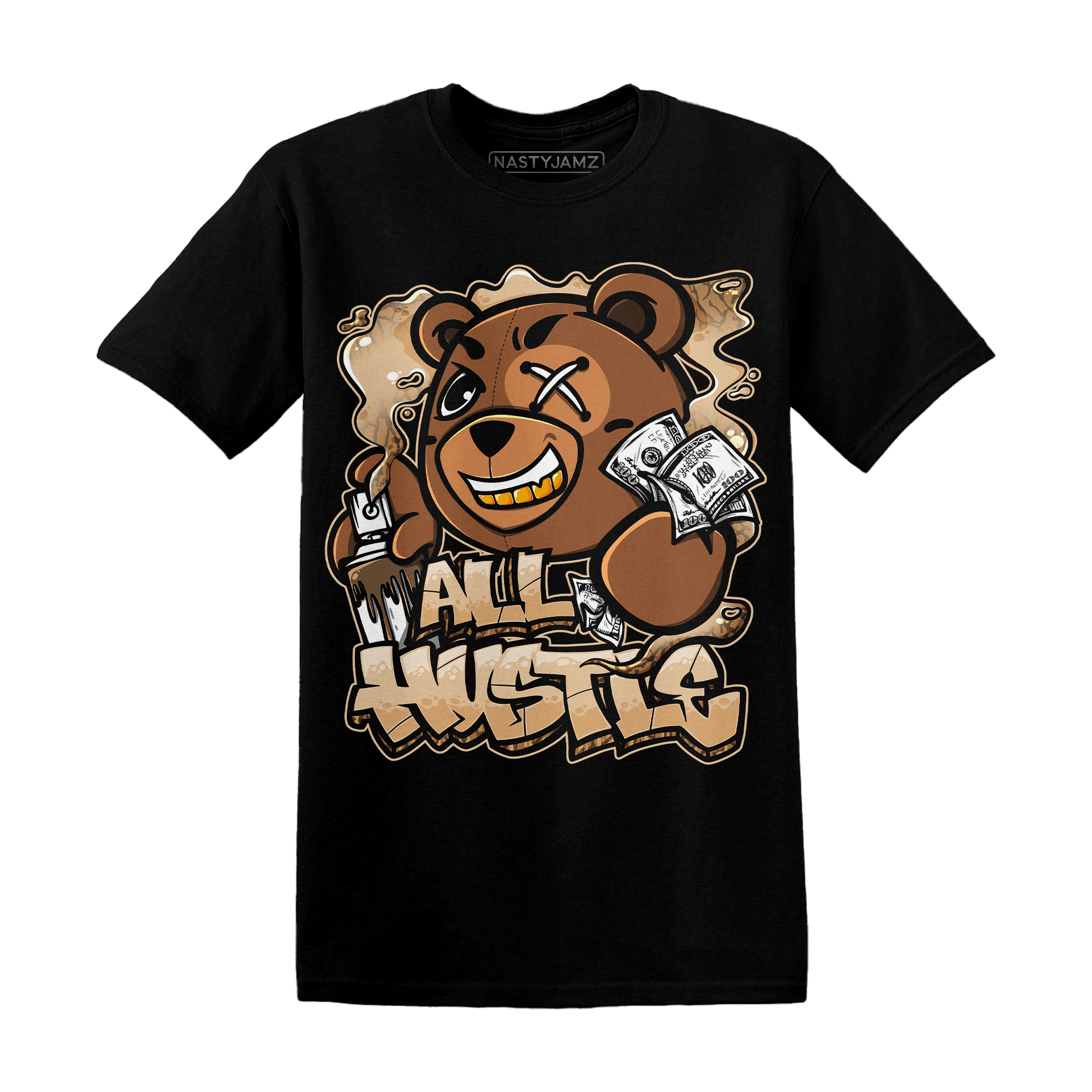 Palomino 3s T Shirt Match BER Hustle All Day - NastyJamz