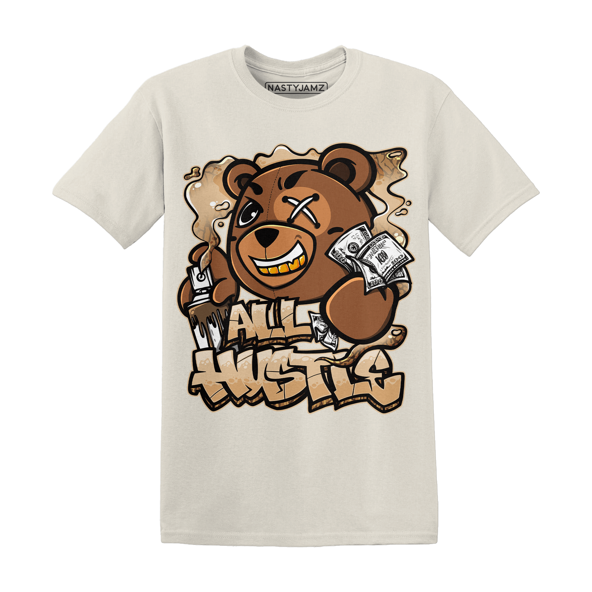 Palomino 3s T Shirt Match BER Hustle All Day - NastyJamz