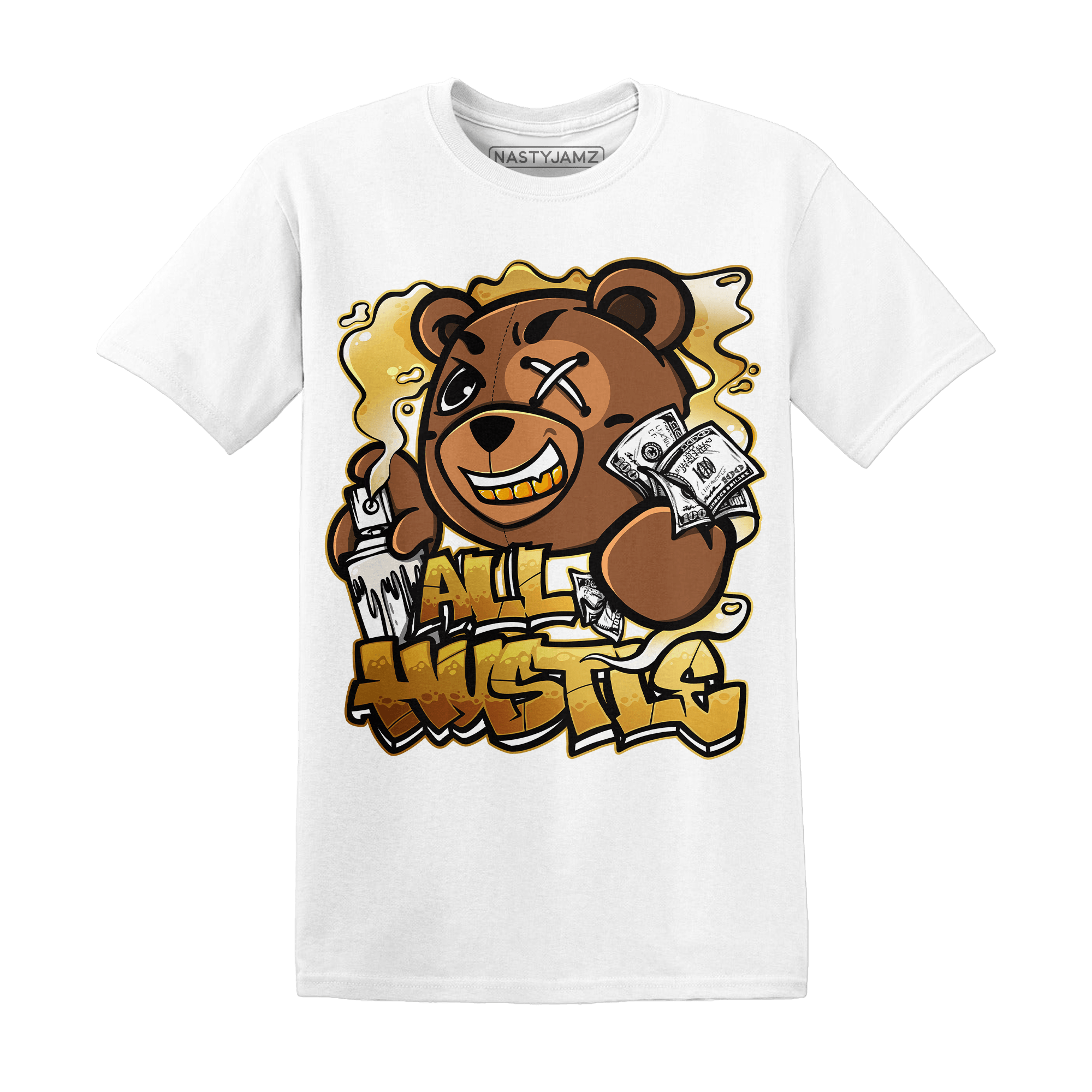 Sail 4s T Shirt Match BER Hustle All Day - NastyJamz